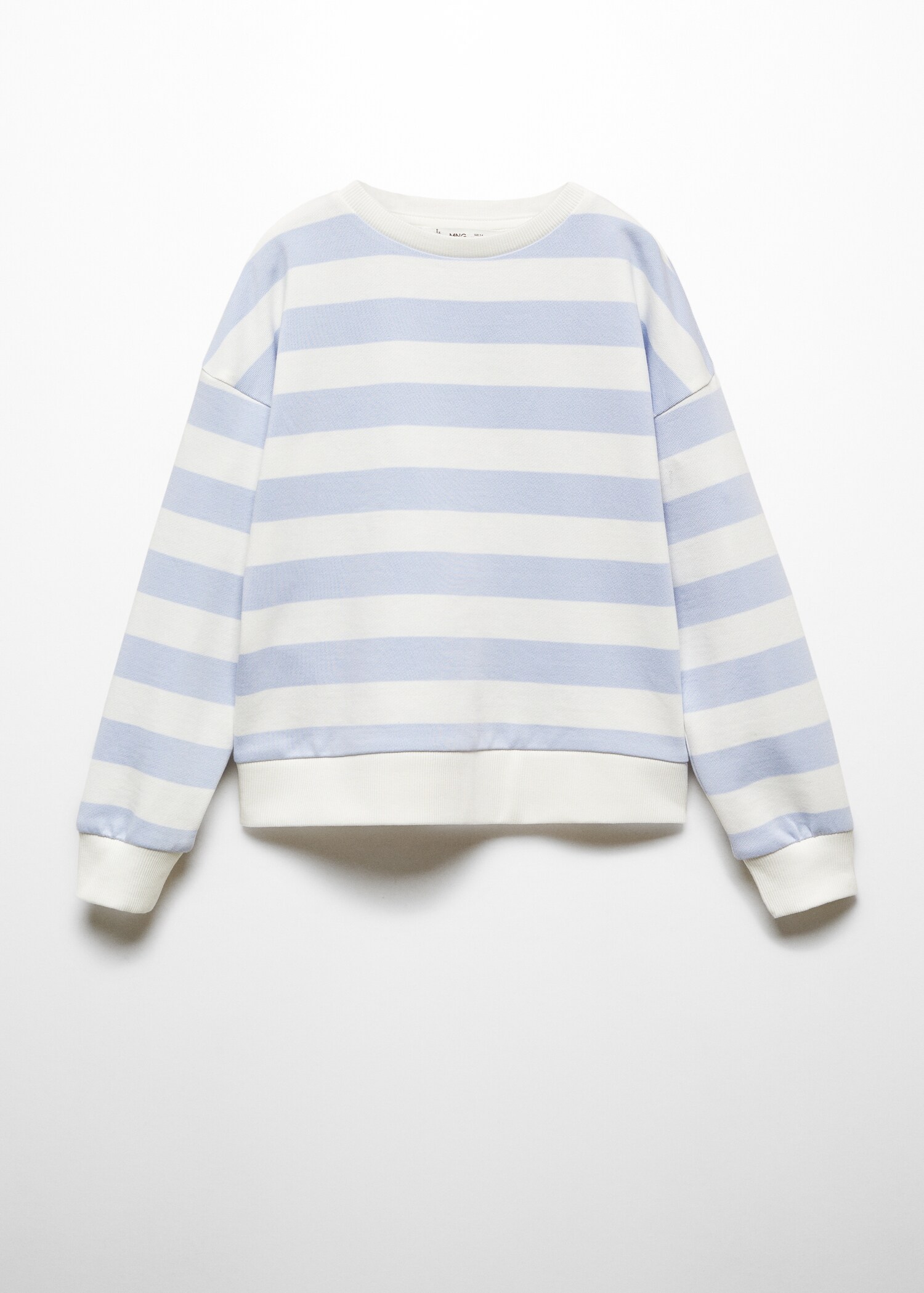 Striped cotton-blend sweatshirt - Article without model