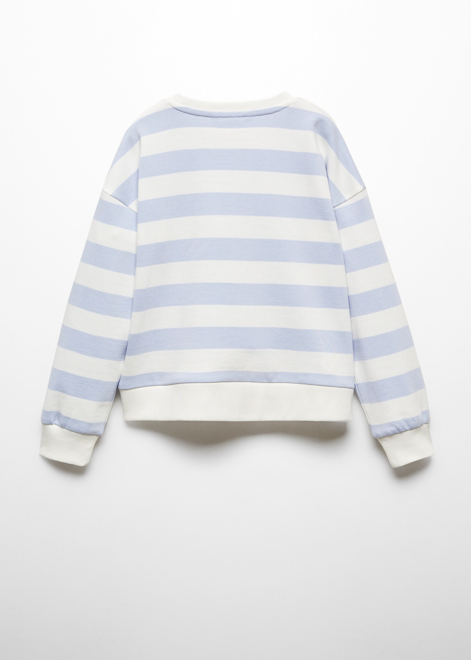 Striped cotton-blend sweatshirt - Reverse of the article