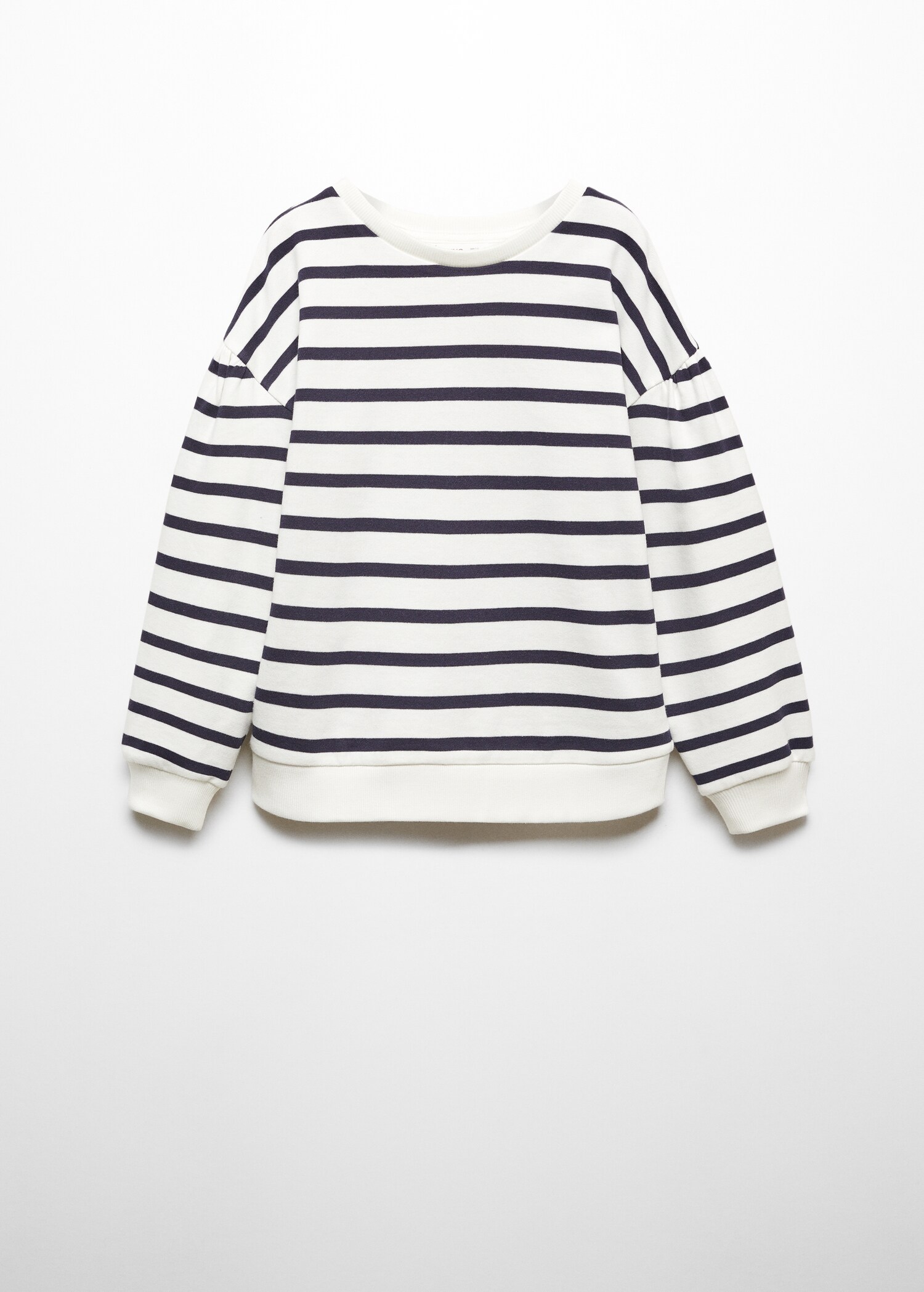 Gestreept katoenen sweatshirt - Artikel zonder model