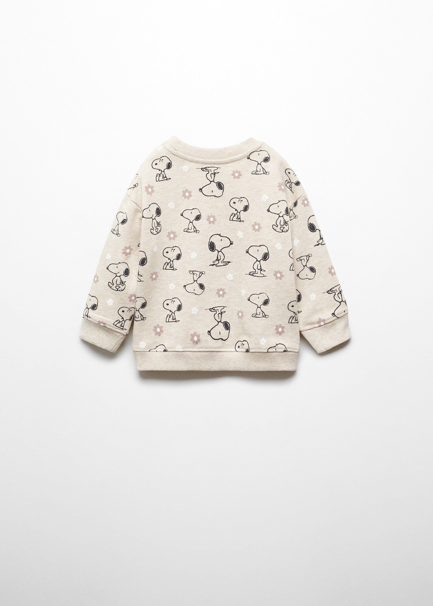 Gemusterte Sweatshirt Snoopy - Rückseite des Artikels