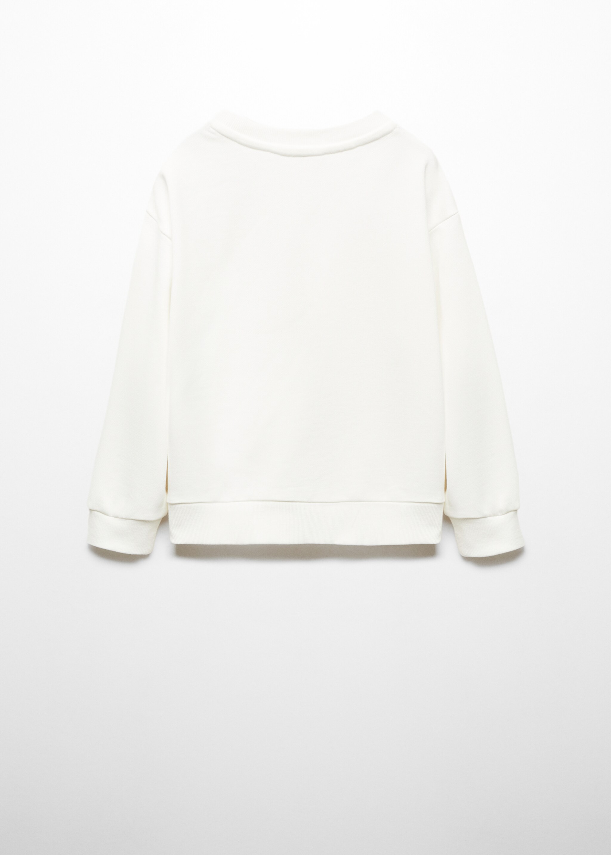 Embossed flowers sweatshirt - Reverse of the article