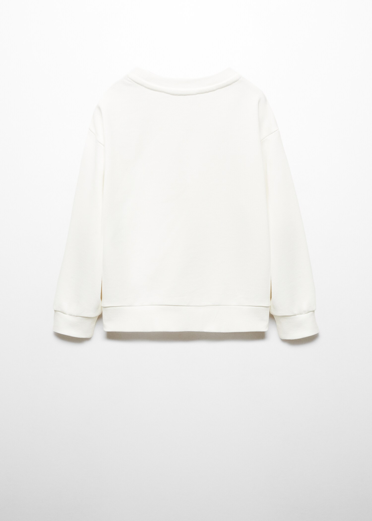 Sweatshirt mit Relief-Blumenmotiv - Rückseite des Artikels