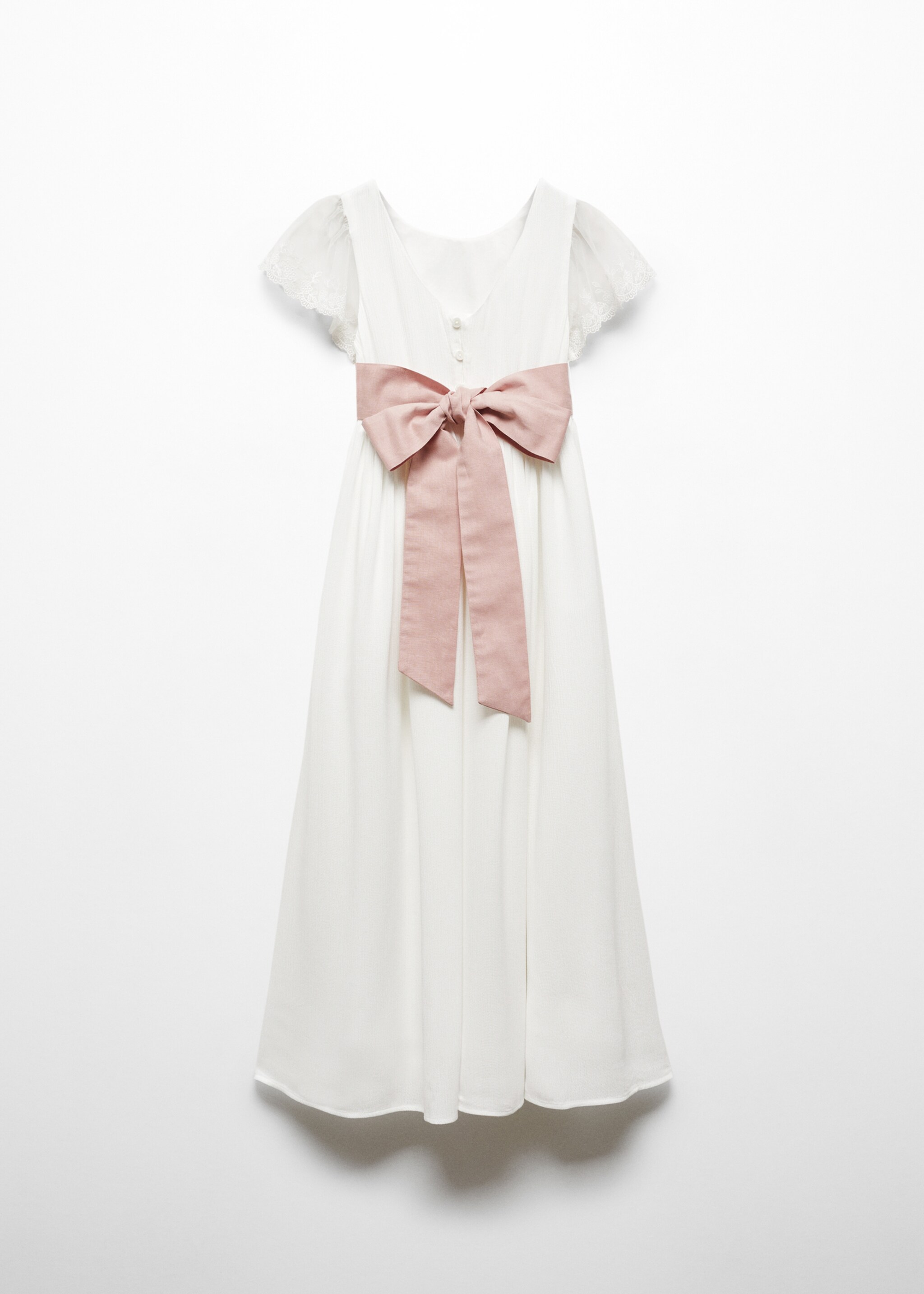 Besticktes Kleid mit Schleife - Rückseite des Artikels