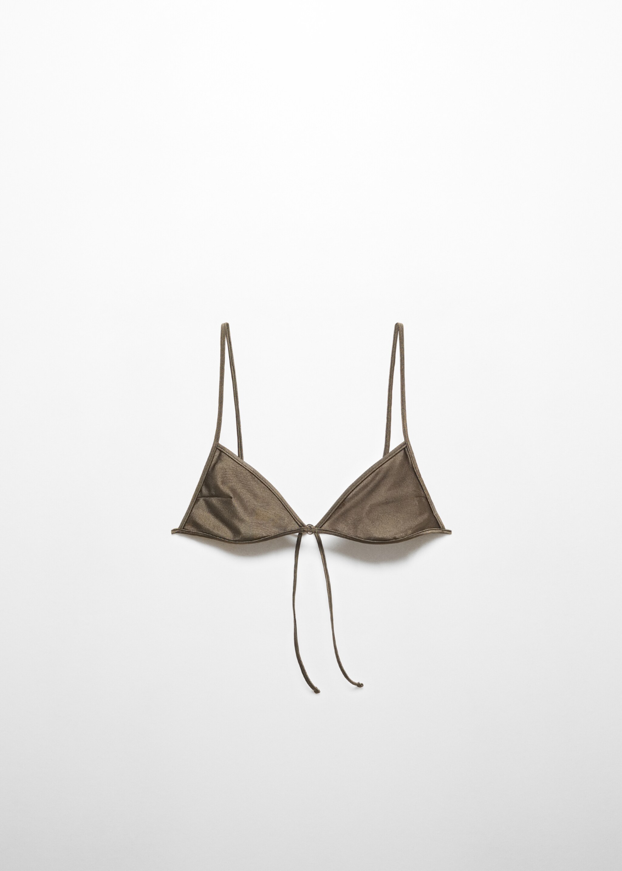 Metallic-detail bikini top - Article without model