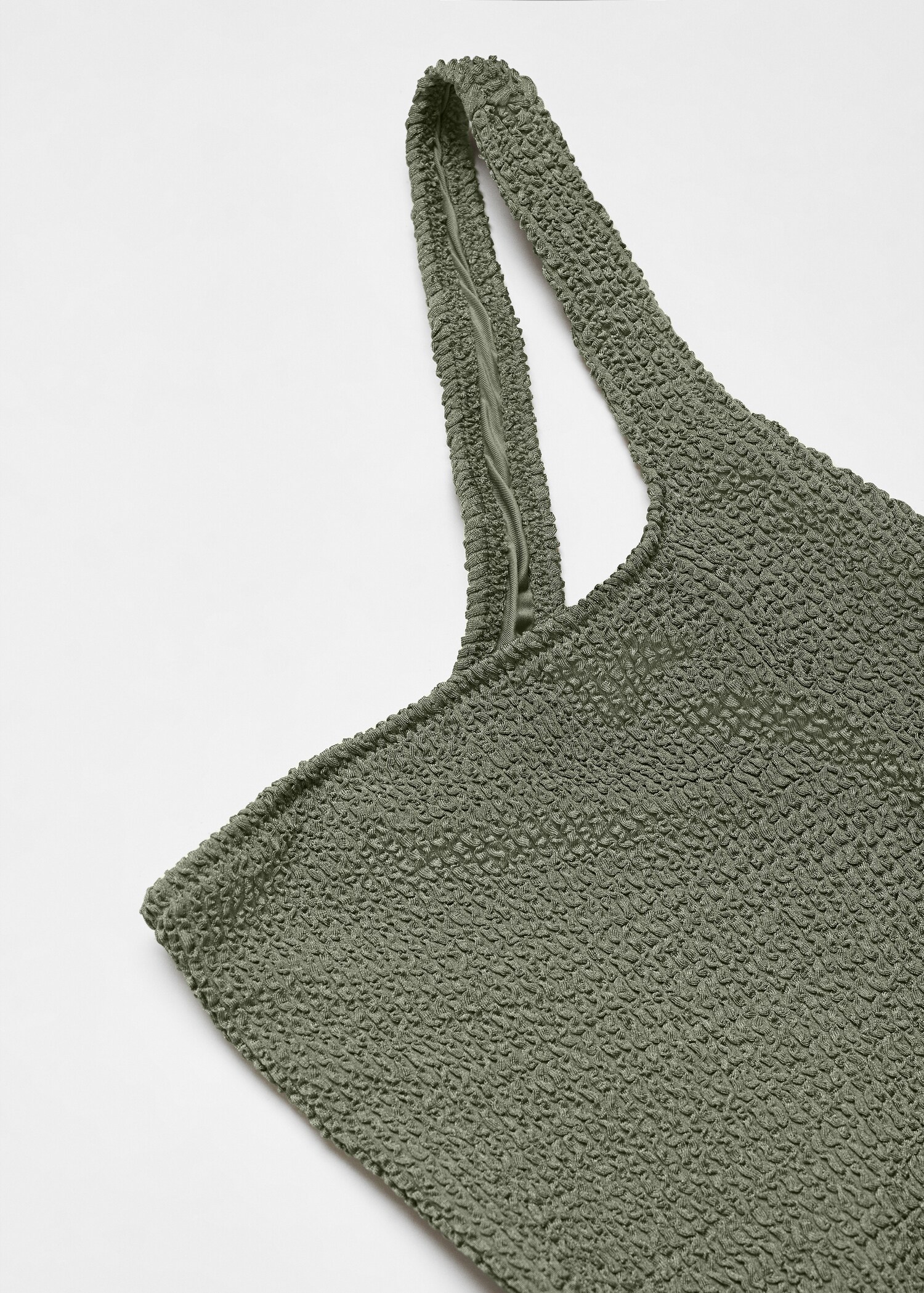 Asymmetrical textured swimsuit - Details of the article 8