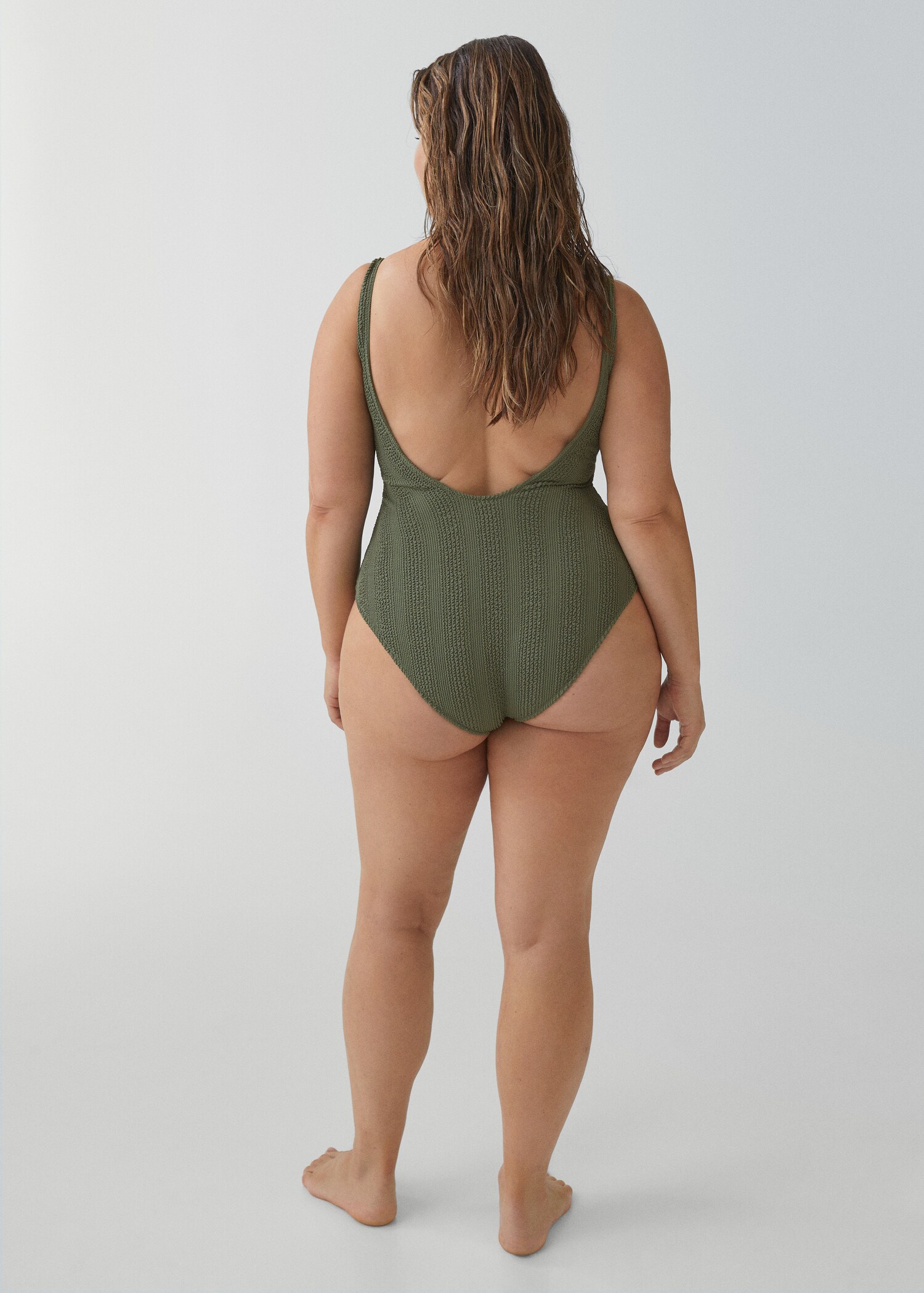 Textured swimsuit - Details of the article 4