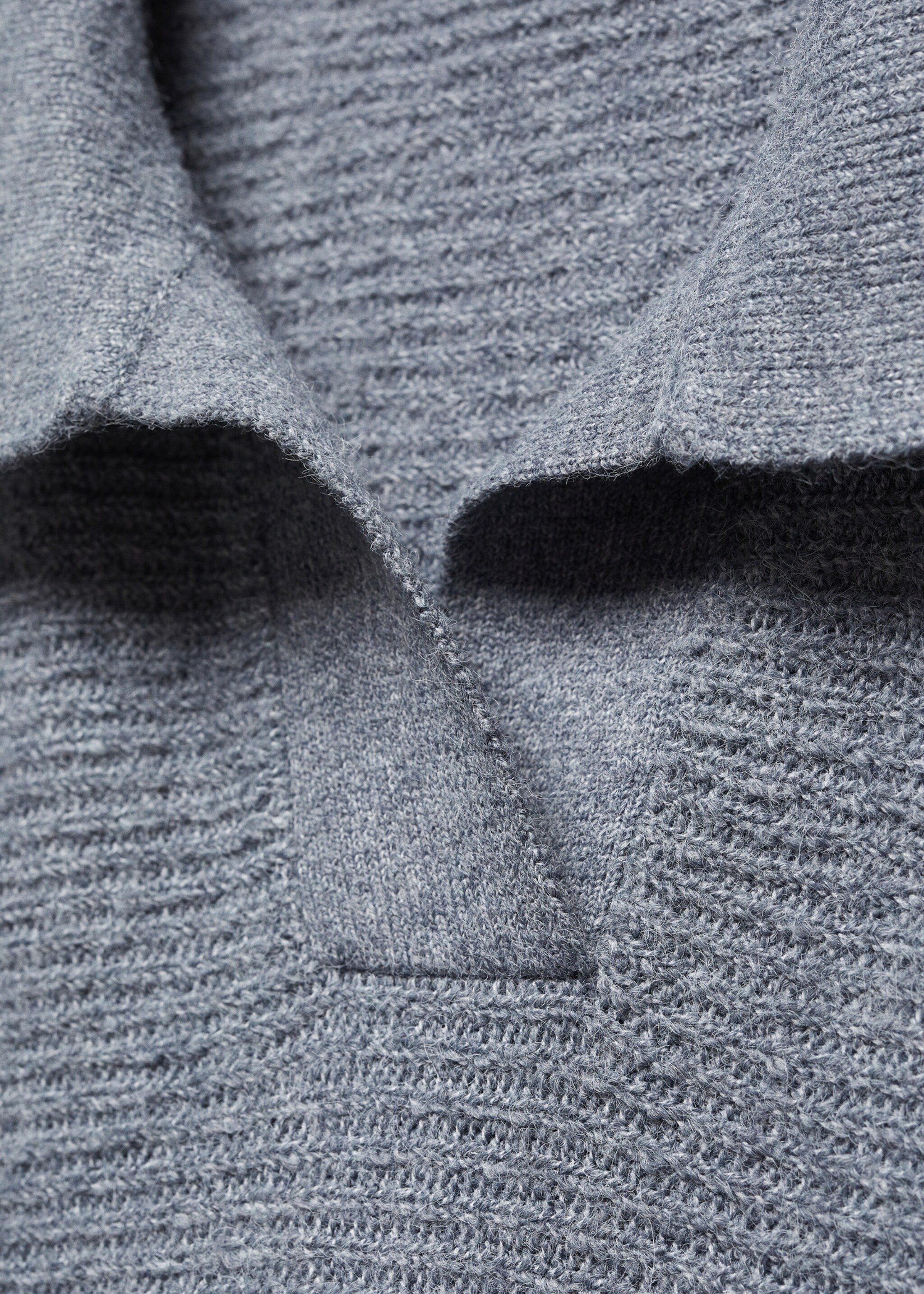 Oversized-Strickpullover - Detail des Artikels 8, Tintenblau. Ref: 67014022-00.