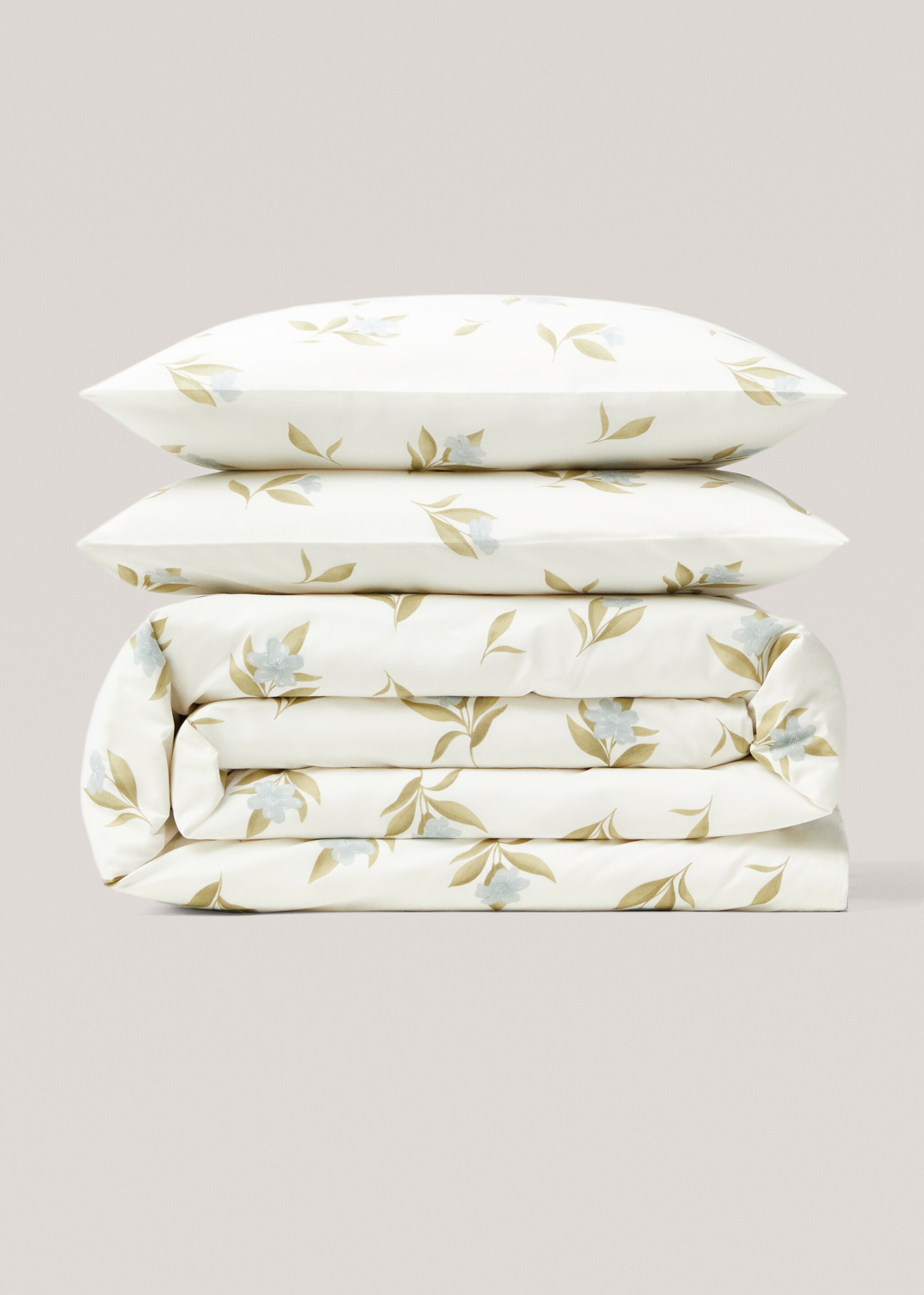 Bettbezug mit Blumenmuster für 90 cm Bett - Artikel ohne Model