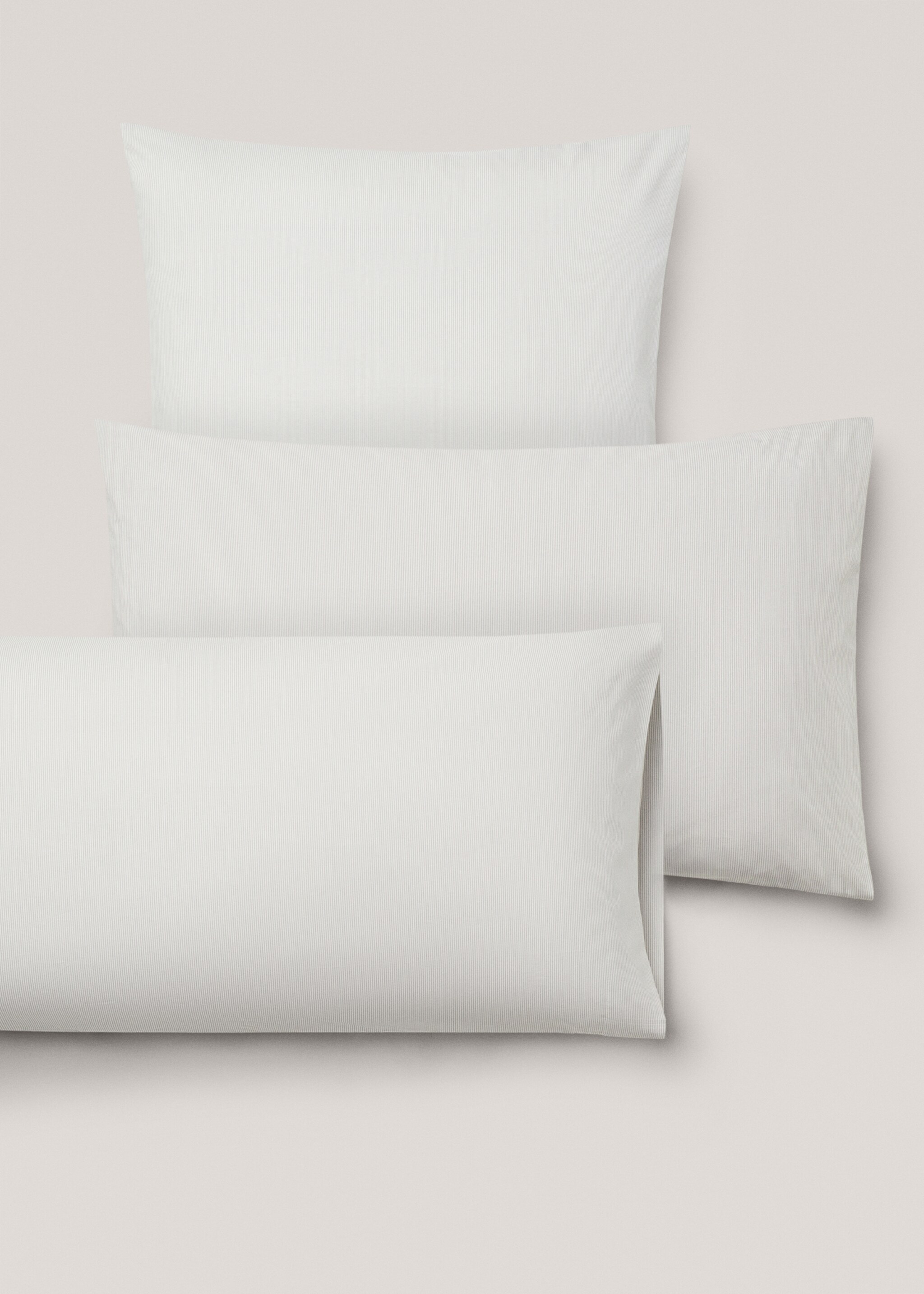 Vertical striped pillowcase 60x60cm - Details of the article 4
