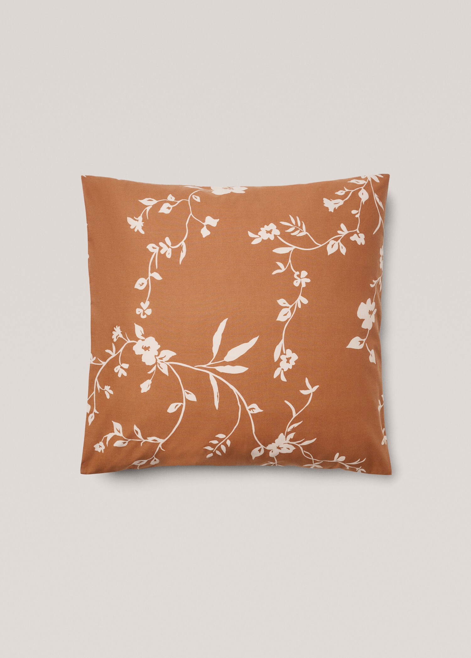 Floral-print pillowcase 60x60cm (Pack of 2) - Article without model