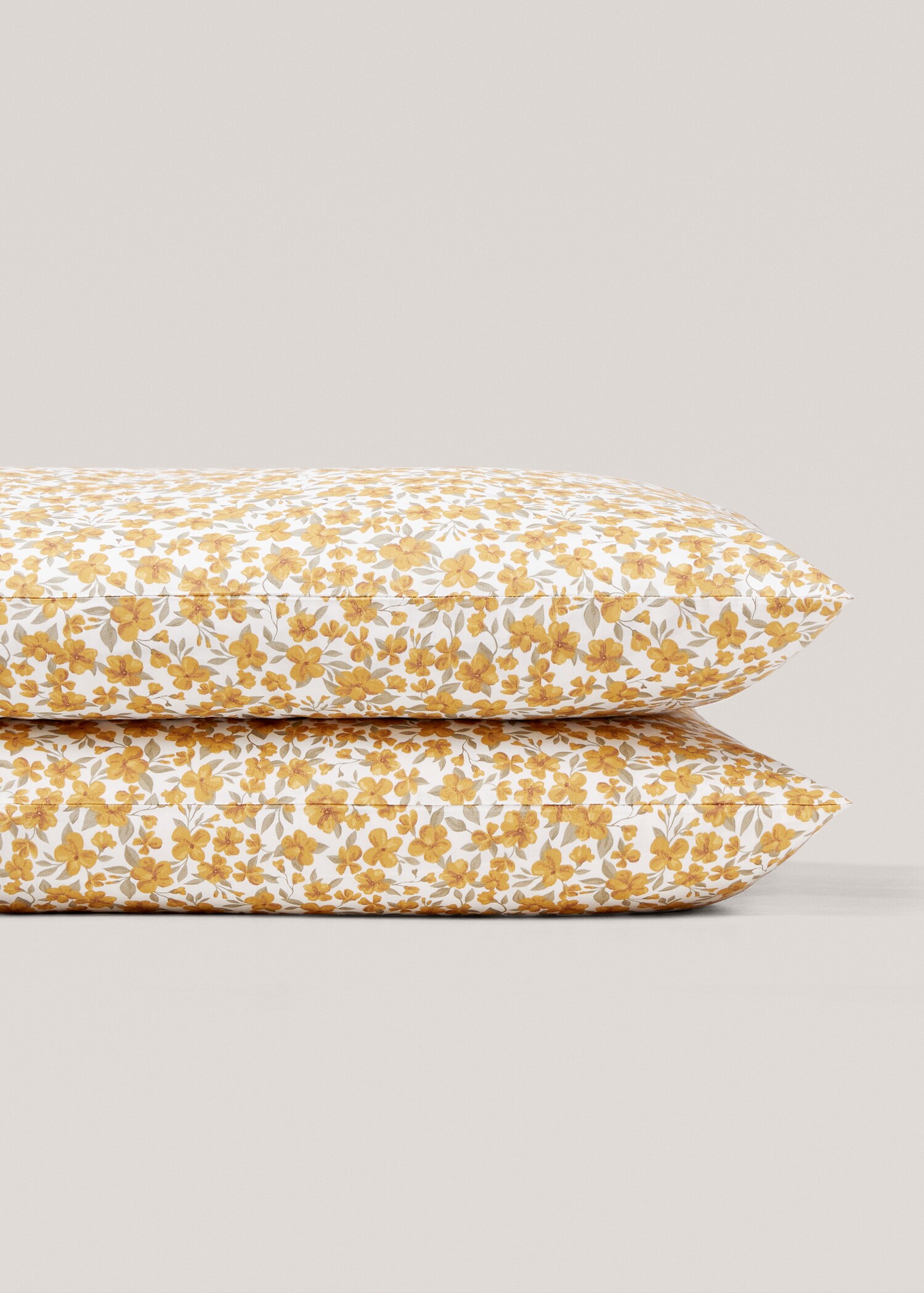 Multi-flower cotton pillowcase 50x75cm (Pack of 2) - Details of the article 1