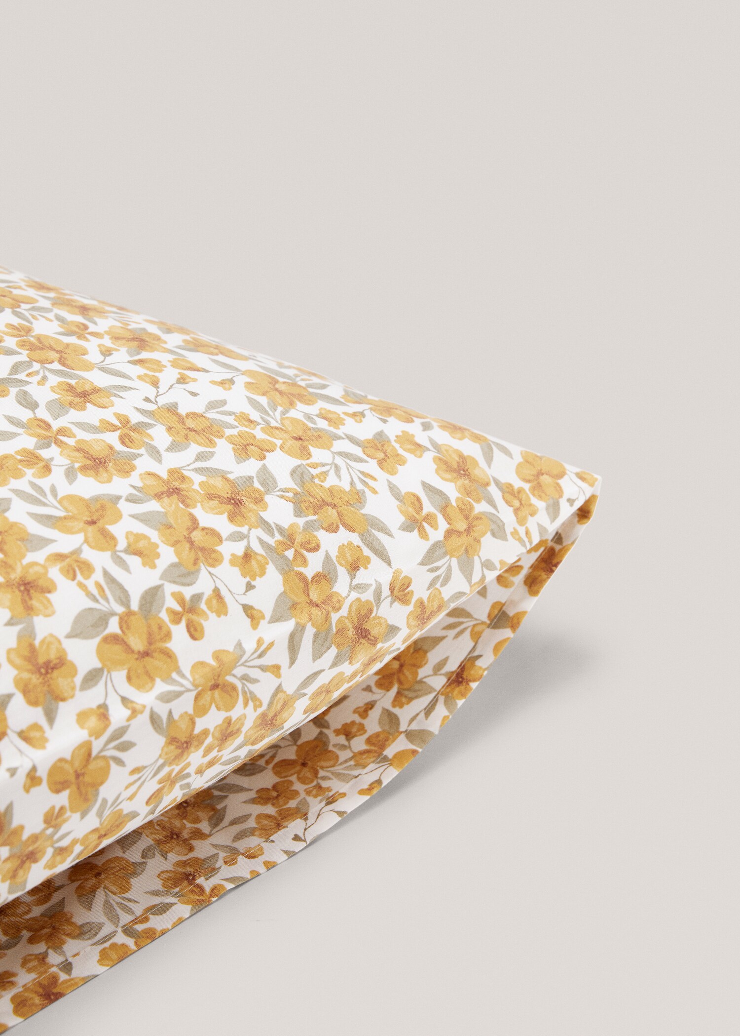 Multi-flower cotton pillowcase 50x75cm (Pack of 2) - Details of the article 3
