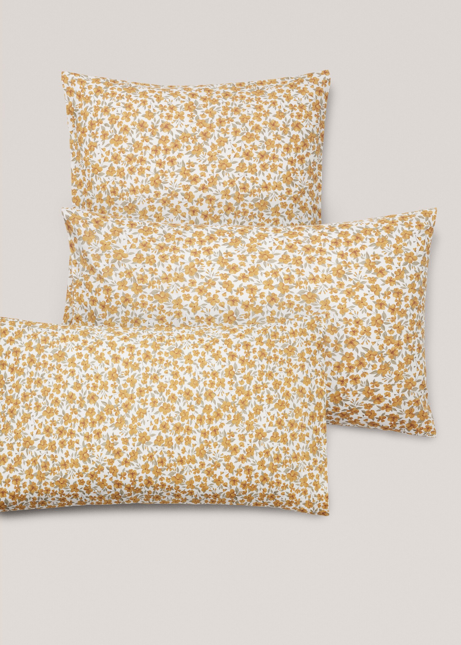 Multi-flower cotton pillowcase 50x75cm (Pack of 2) - Details of the article 4