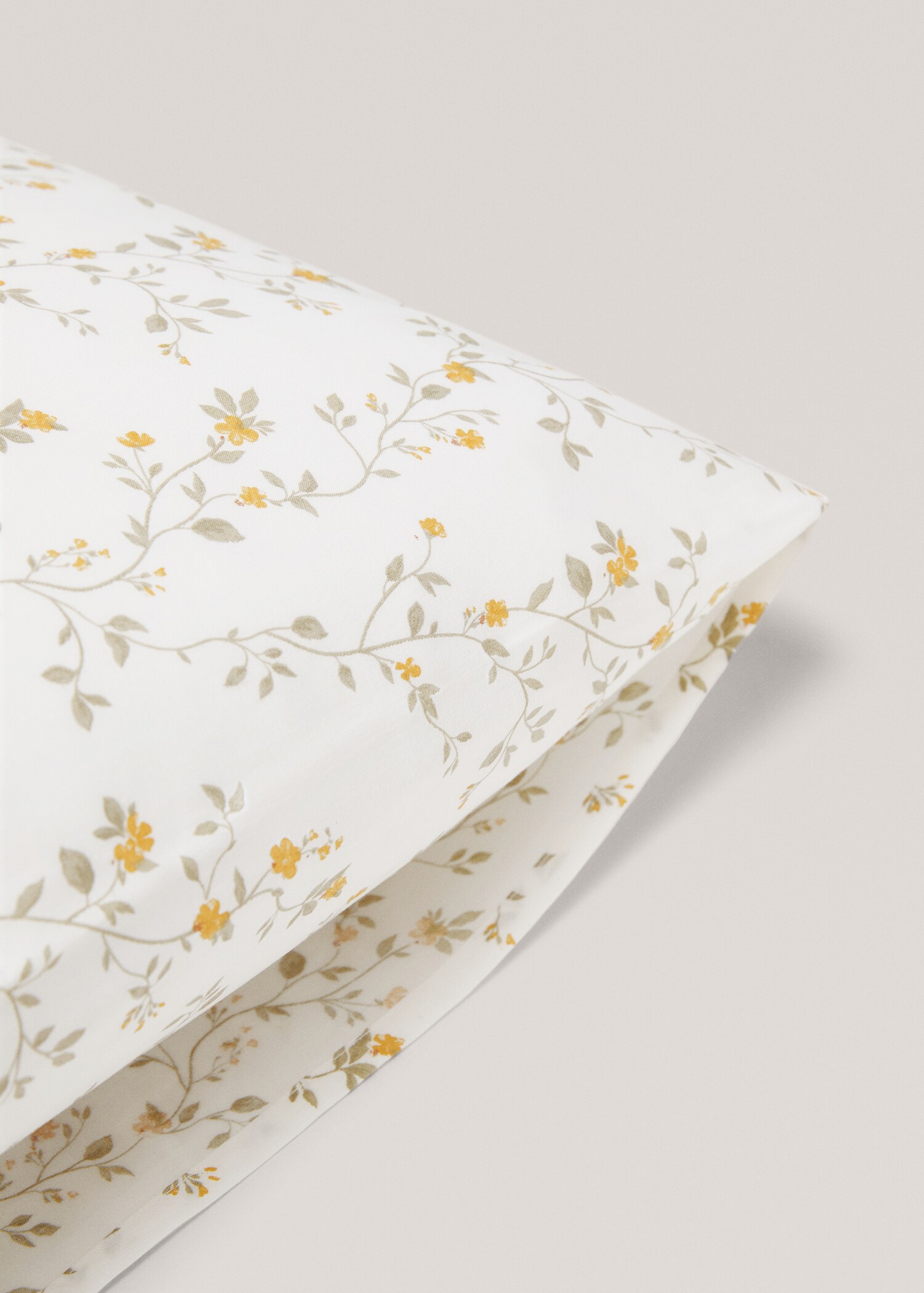 Multi-flower cotton pillowcase 60x60cm (Pack of 2) - Details of the article 2