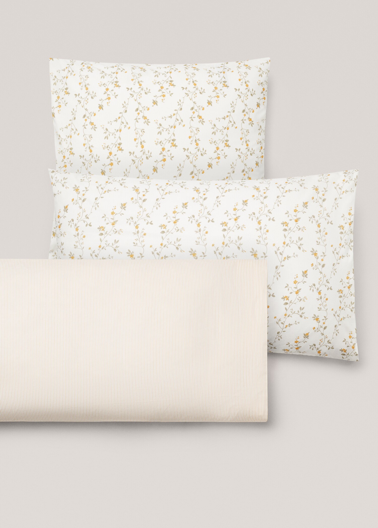 Multi-flower cotton pillowcase 60x60cm (Pack of 2) - Details of the article 4
