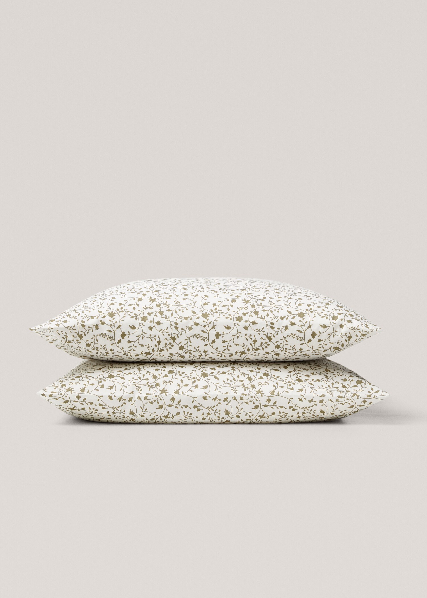 Multi-flower cotton pillowcase 60x60cm (Pack of 2) - Details of the article 1