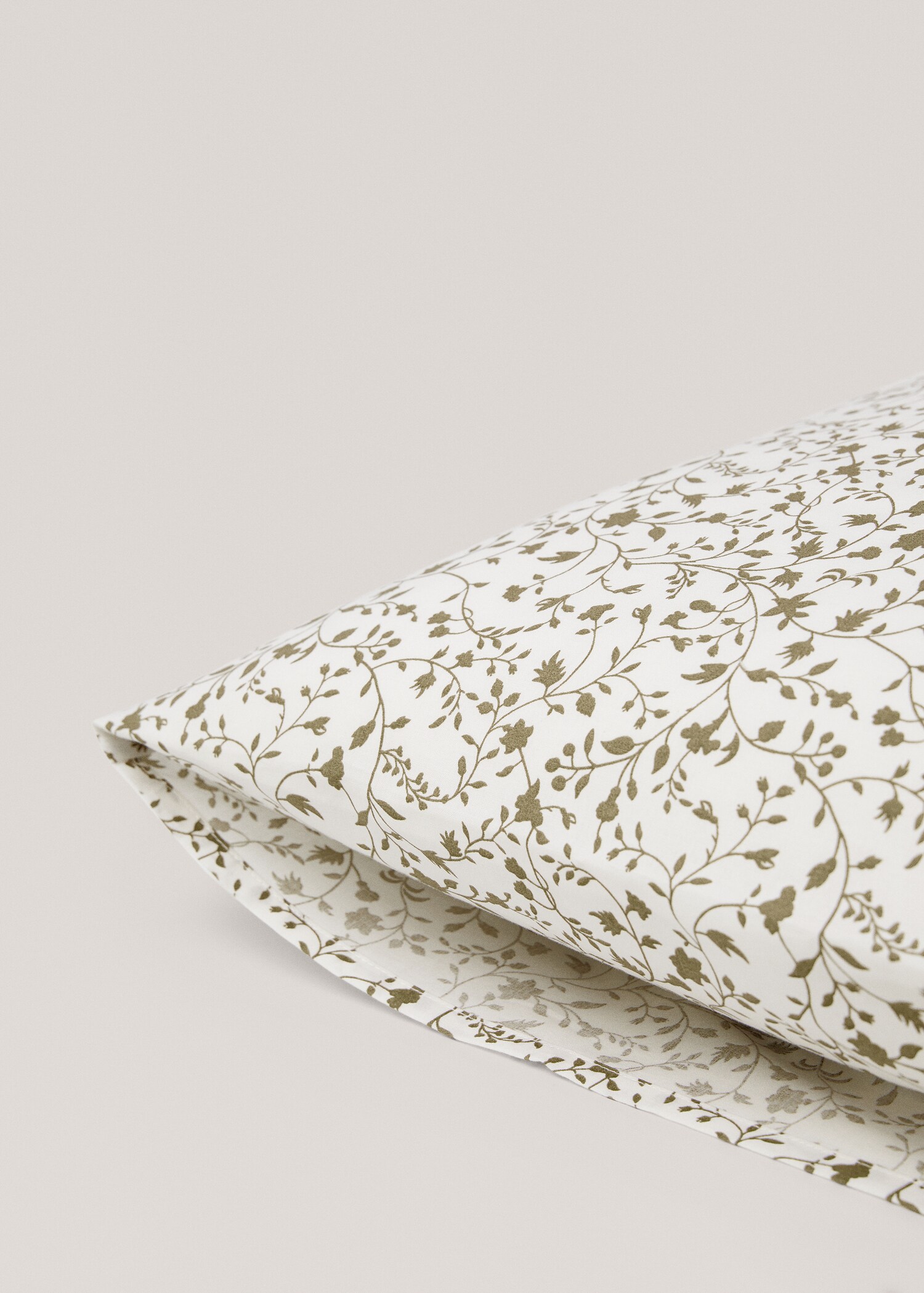 Multi-flower cotton pillowcase 60x60cm (Pack of 2) - Details of the article 3