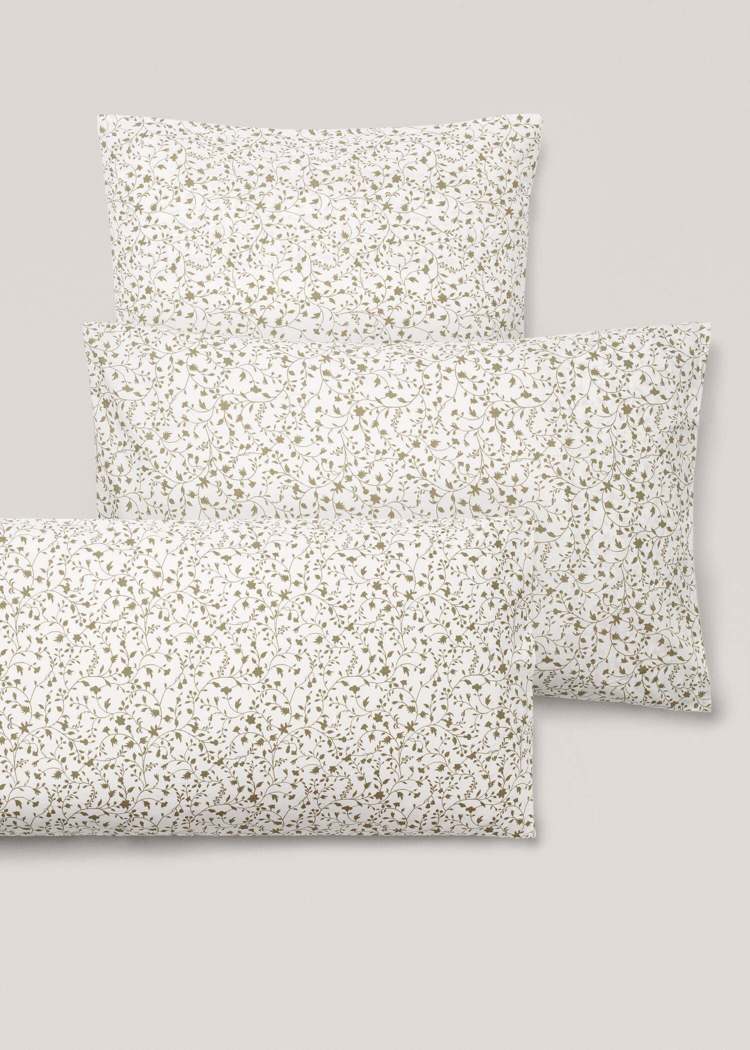 Multi-flower cotton pillowcase 60x60cm (Pack of 2) - Details of the article 4