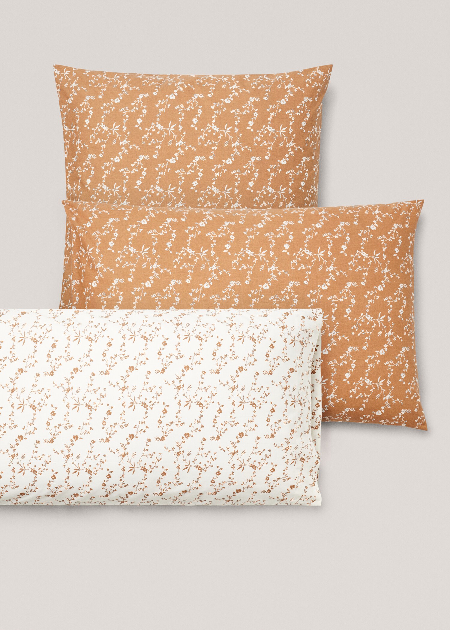 Floral-print pillowcase 60x60cm (Pack of 2) - Details of the article 4