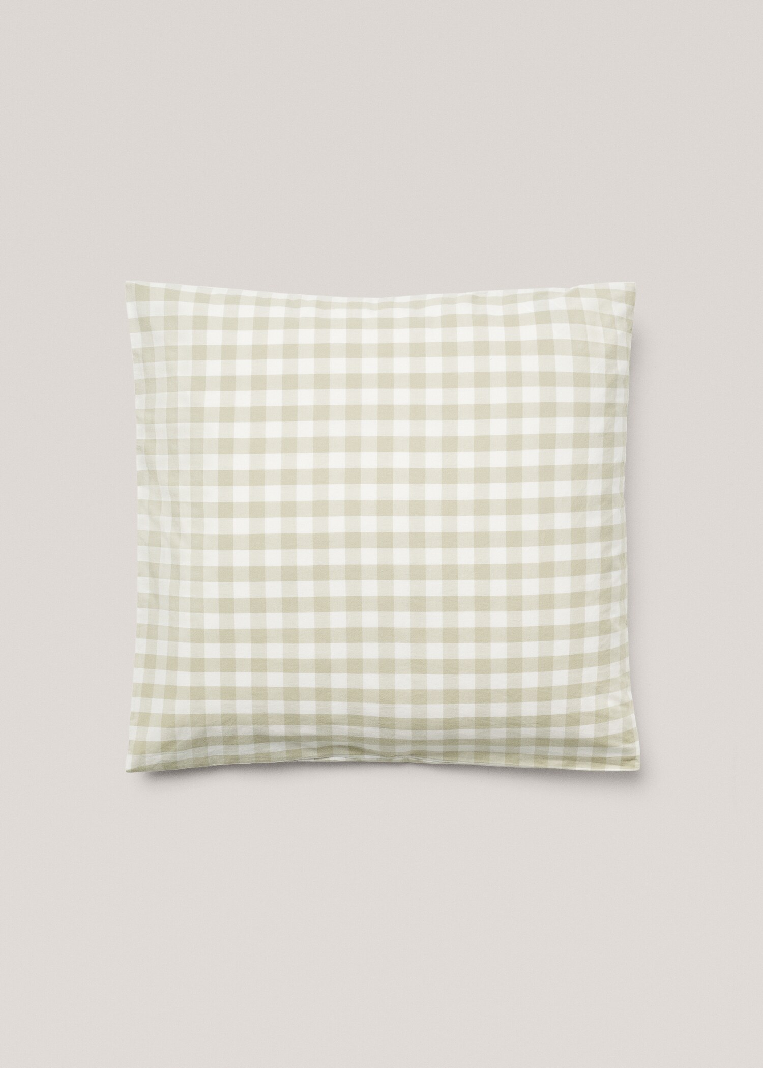 Cotton check pillowcase 60x60cm (Pack of 2) - Article without model