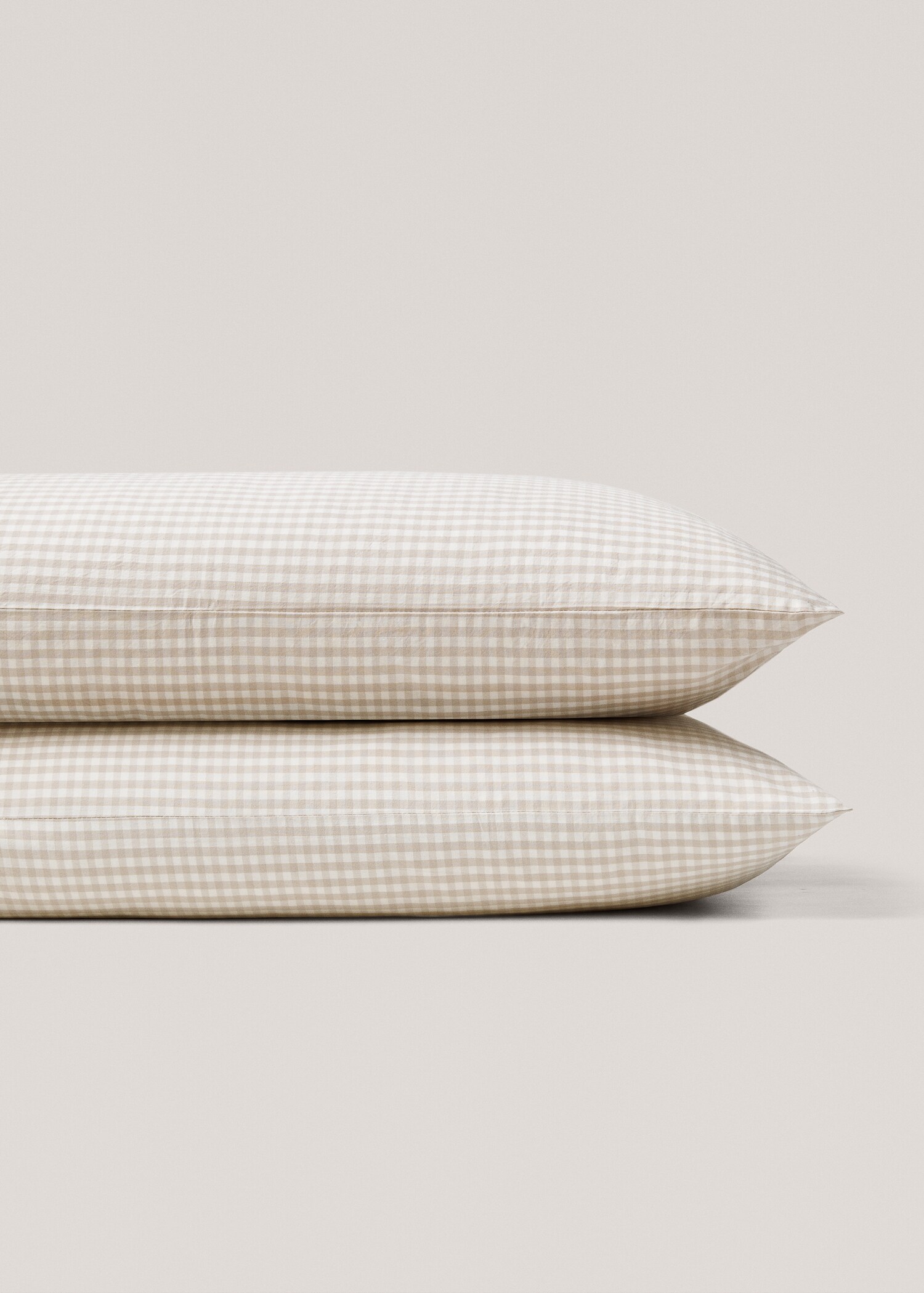 Gingham-check pillow case 50x75cm (Pack de 2) - Details of the article 3
