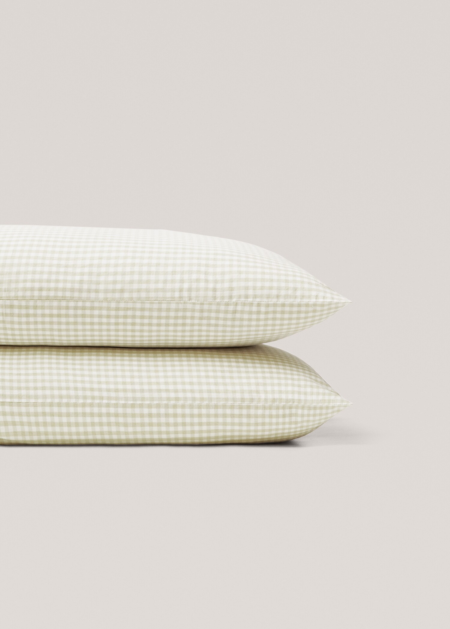 Gingham-check pillow case 50x75cm (Pack de 2) - Details of the article 3
