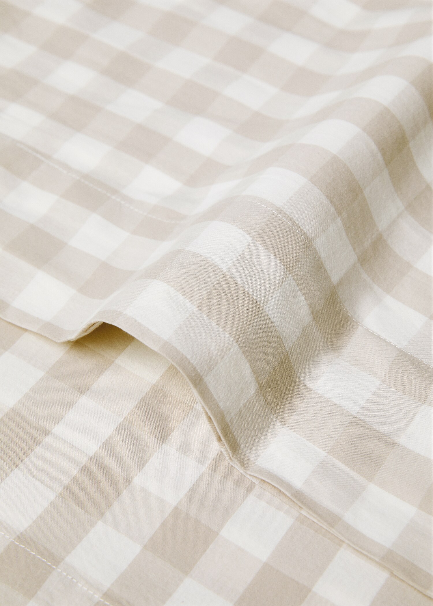 Check cotton pillowcase 45x110cm - Details of the article 2