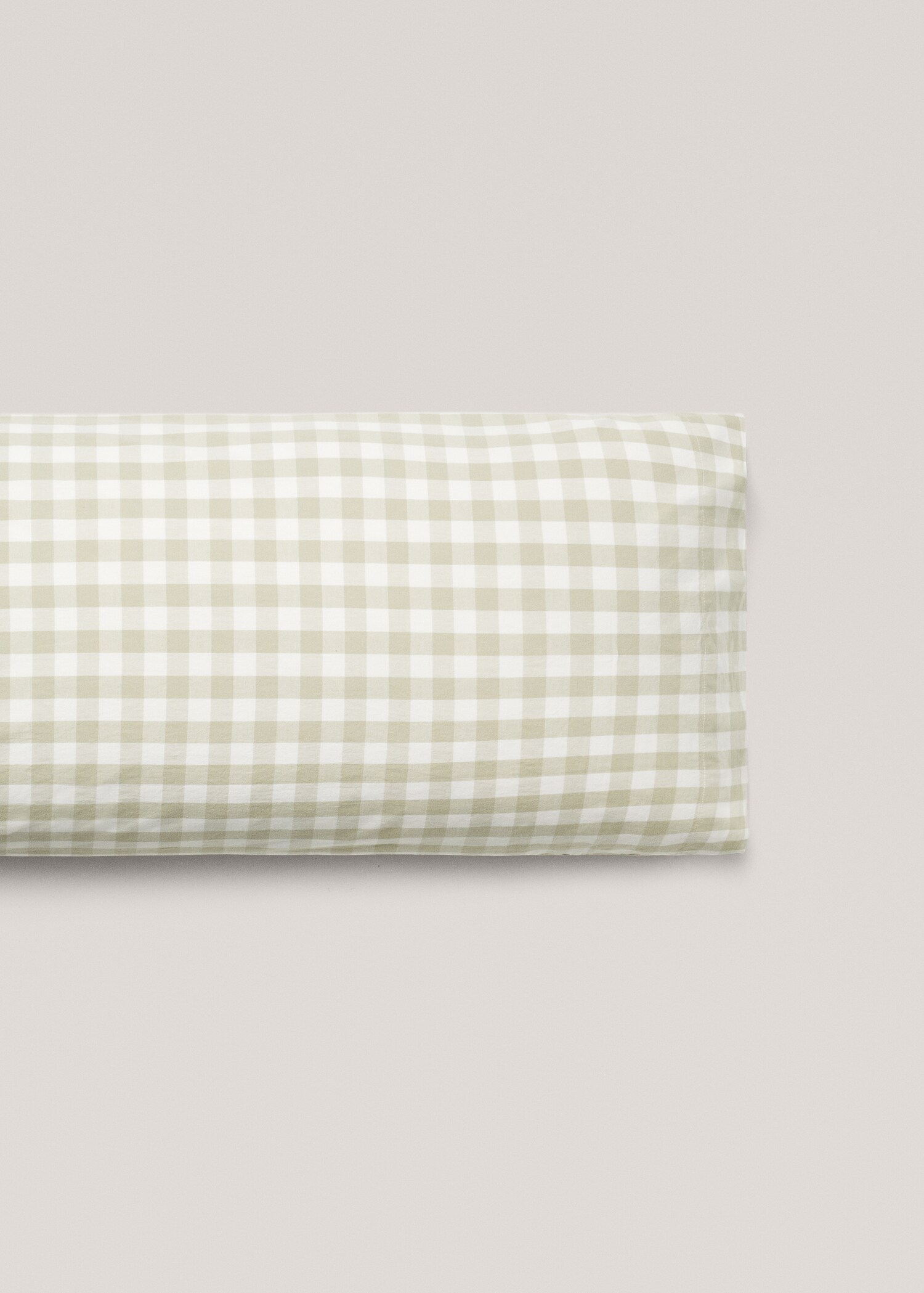 Check cotton pillowcase 45x110cm - Article without model