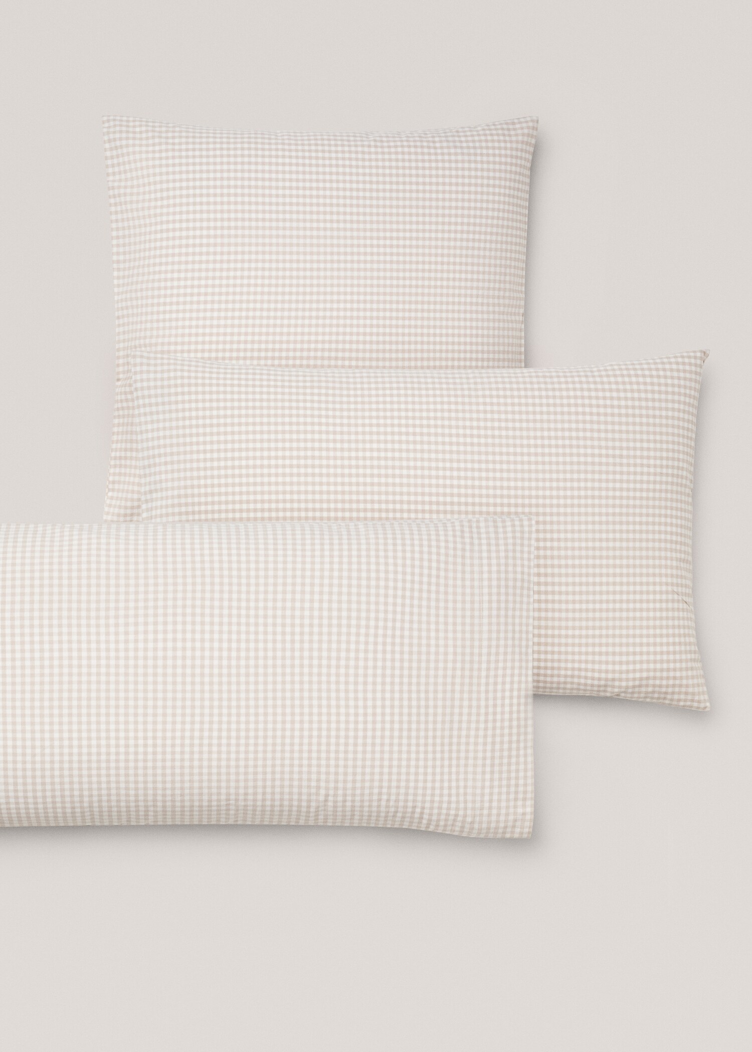 Funda de almohada cuadro vichy 45x110cm (Pack de 2) - Detalle del artículo 4
