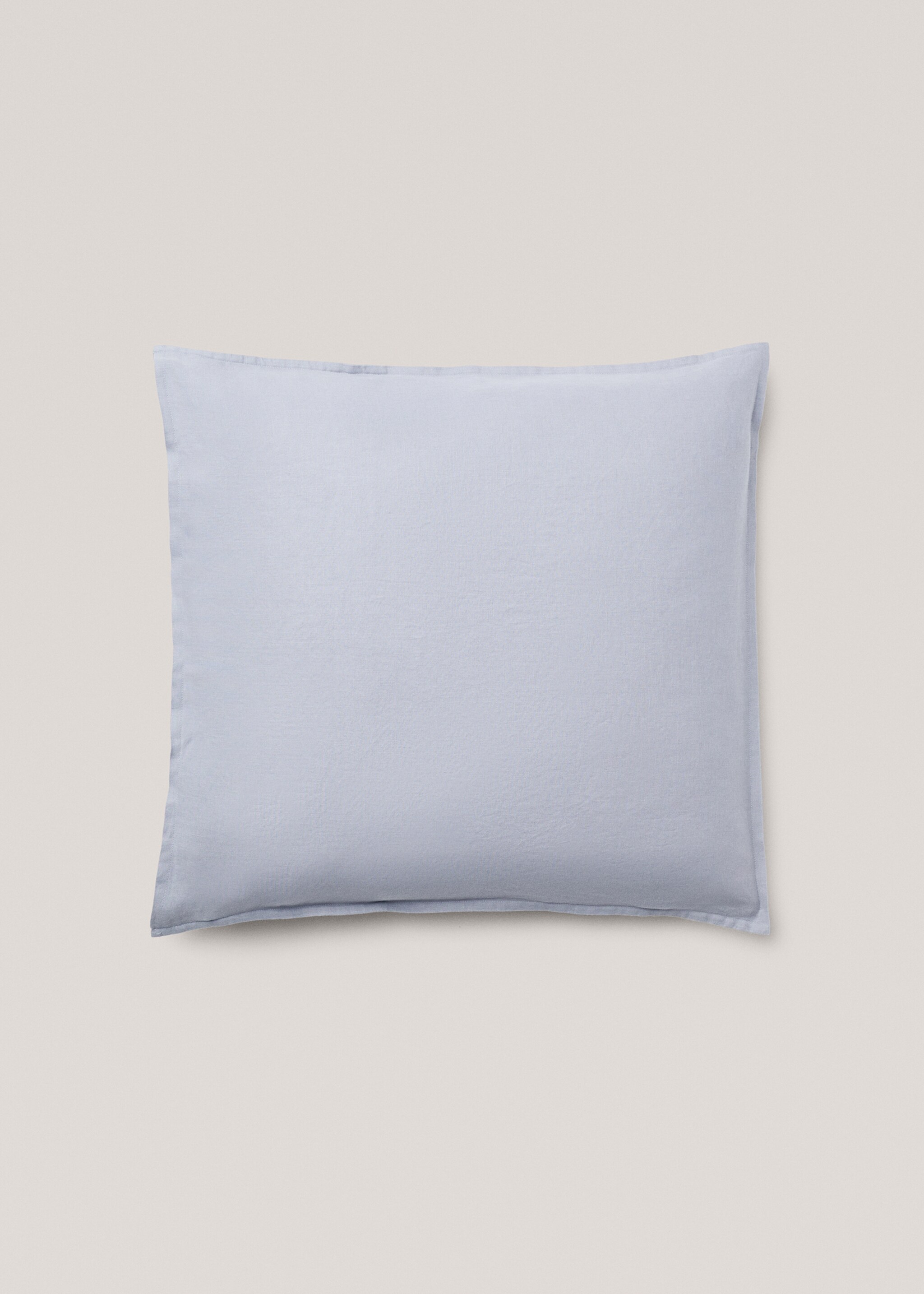 Povlak na polštář 100% len 60 x 60 cm - Zboží bez modelu, Modrá indigo. Ref: 67014060-00.