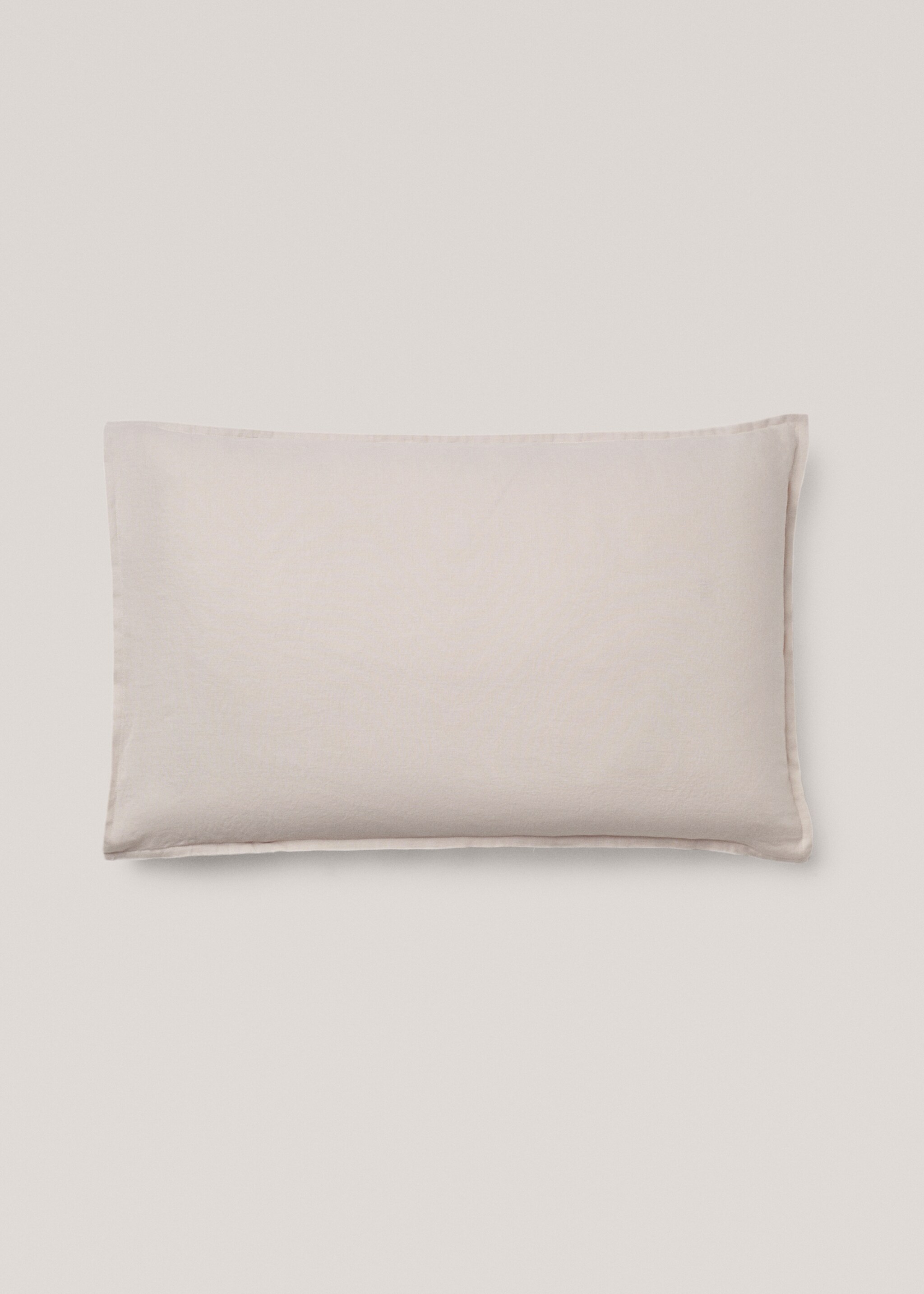 Leinen-Kissenbezug, 50 x 75 cm - Artikel ohne Model, Beige. Ref: 67014061-00.