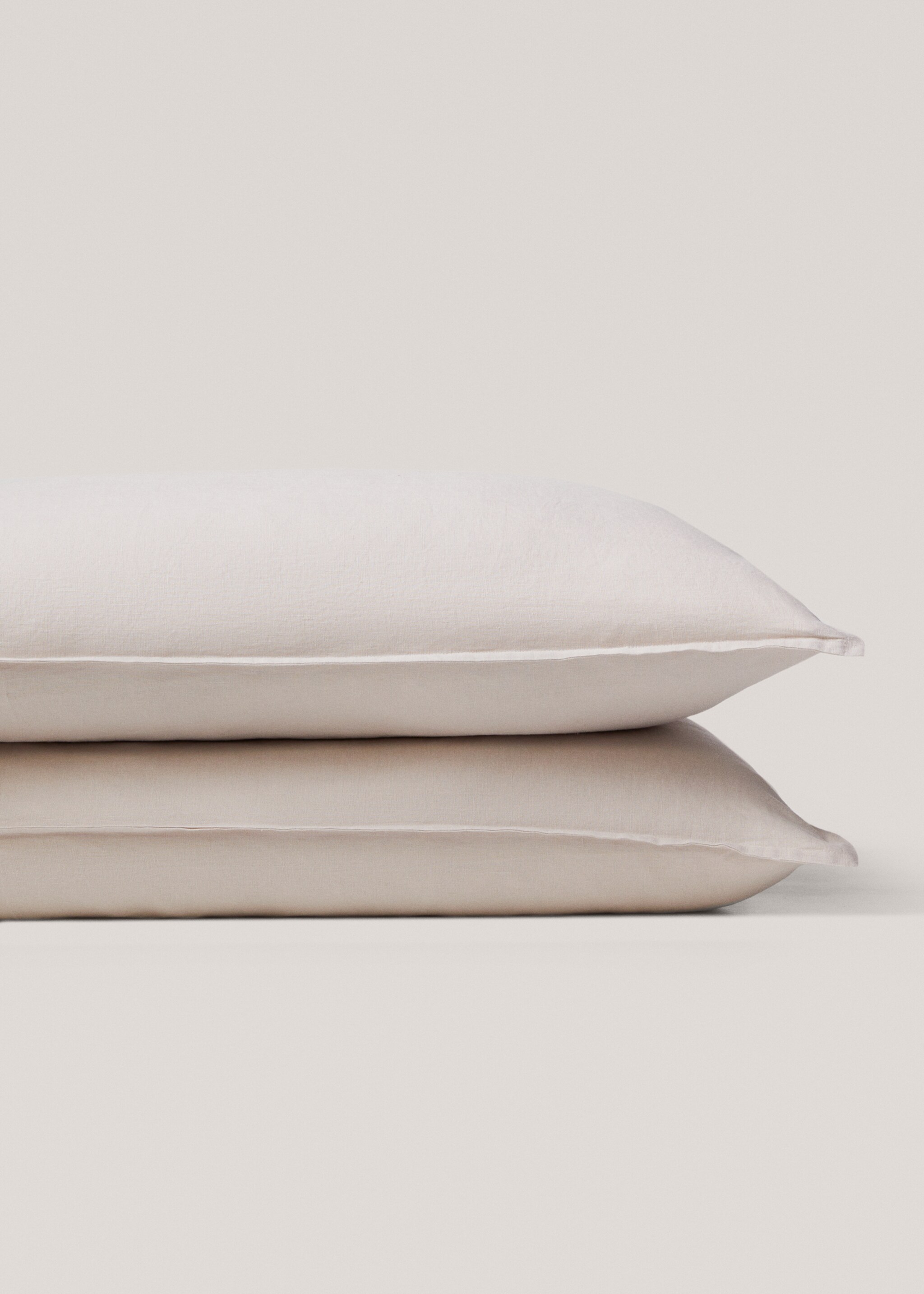 Leinen-Kissenbezug, 50 x 75 cm - Detail des Artikels 3, Beige. Ref: 67014061-00.