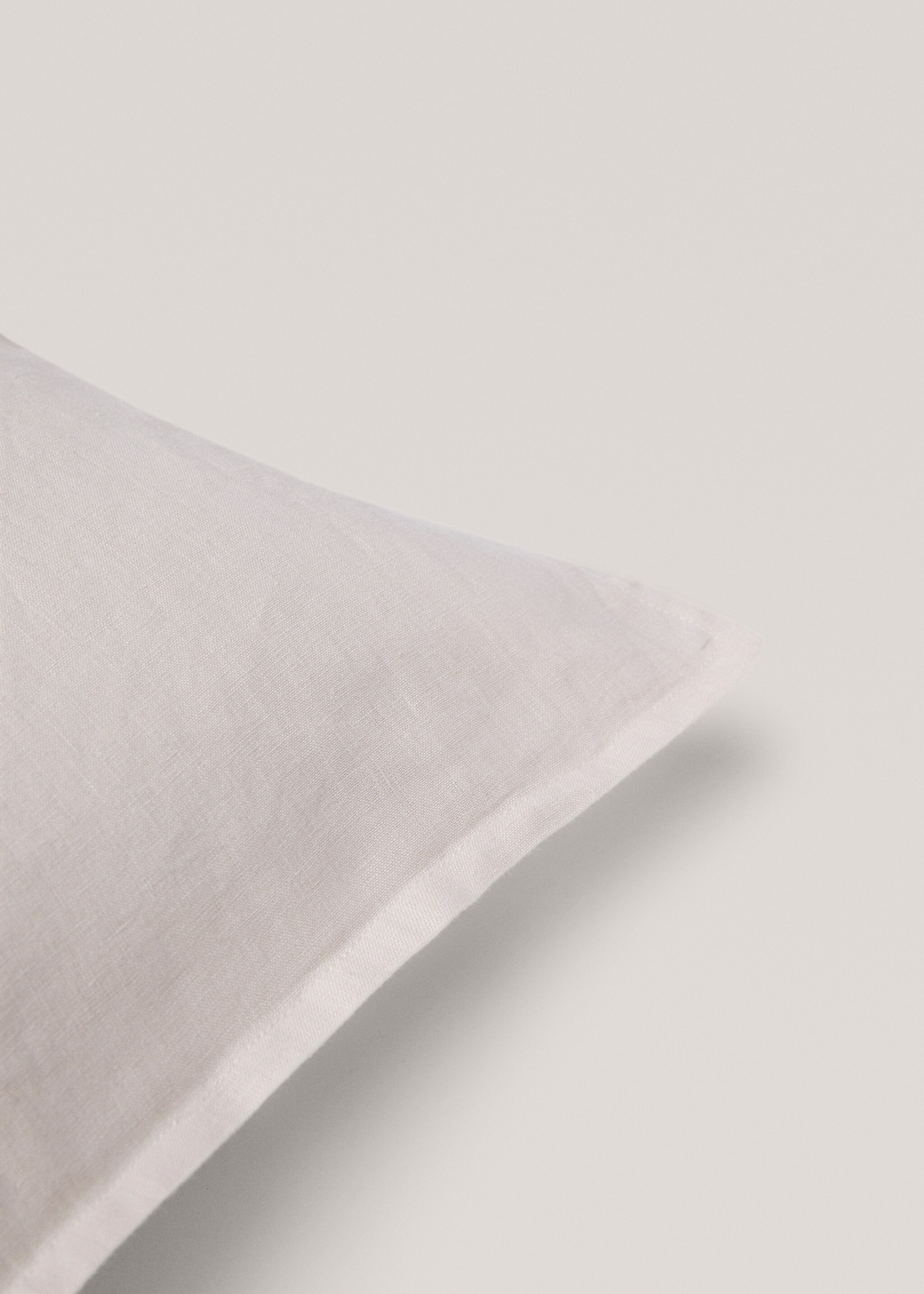 Leinen-Kissenbezug, 45 x 110 cm - Detail des Artikels 2, Beige. Ref: 67014062-00.