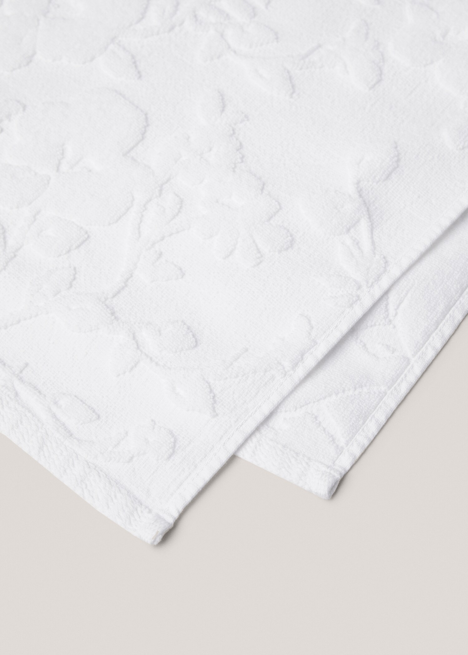 Toalla baño jacquard flor 90x150cm - Detalle del artículo 2