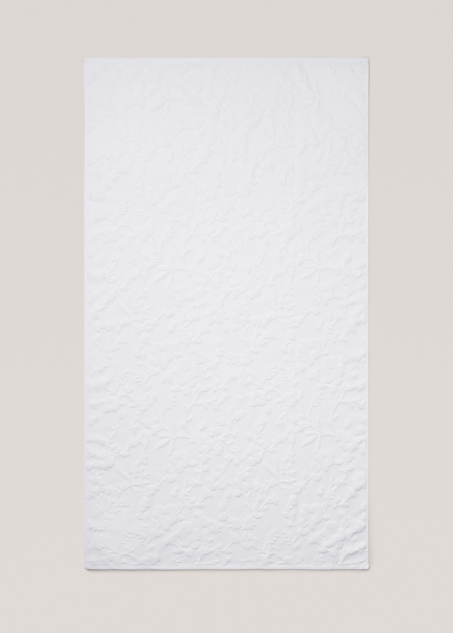 Toalla baño jacquard flor 90x150cm - Detalle del artículo 3