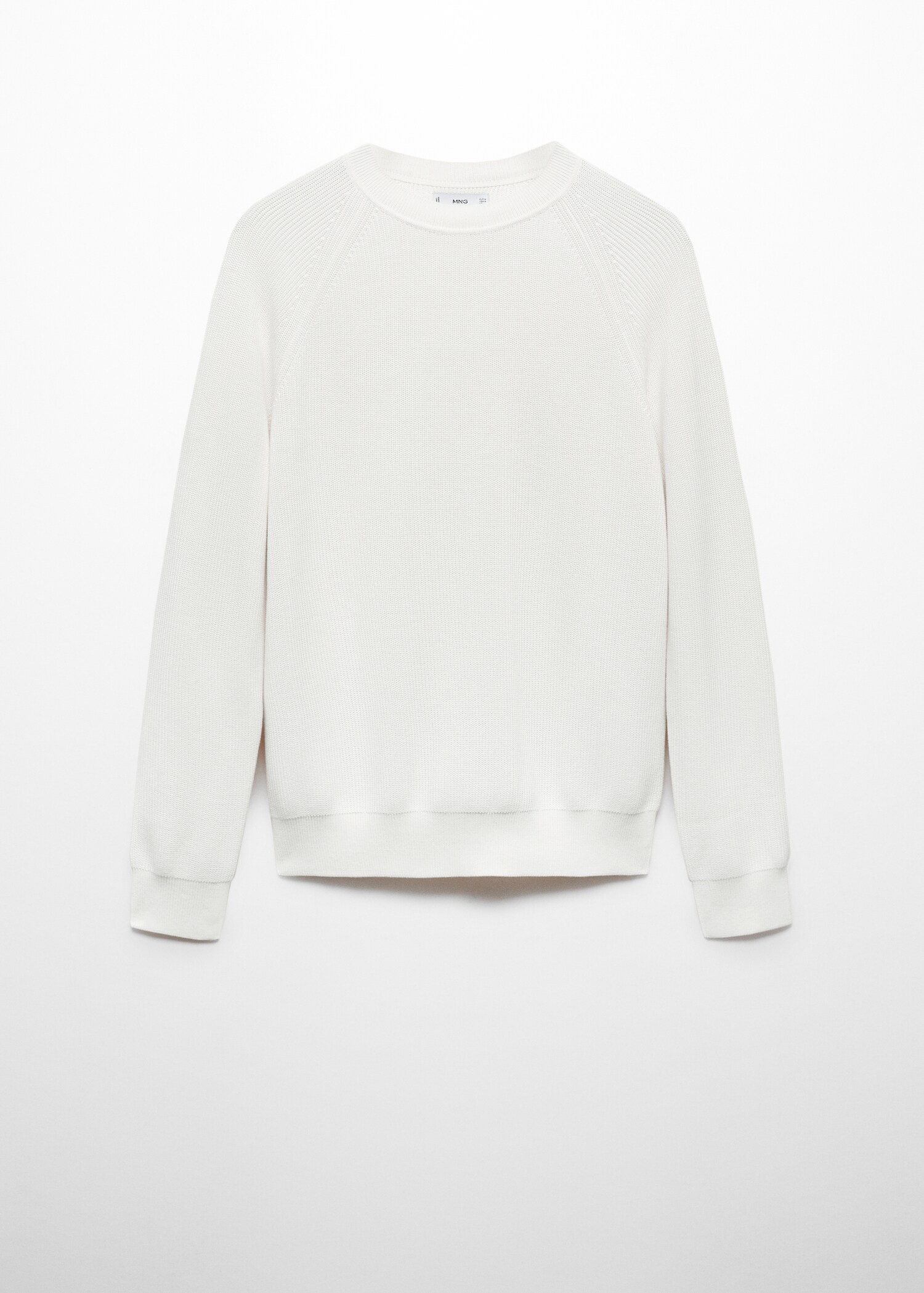 Ribbed round-neck sweater - Article without model