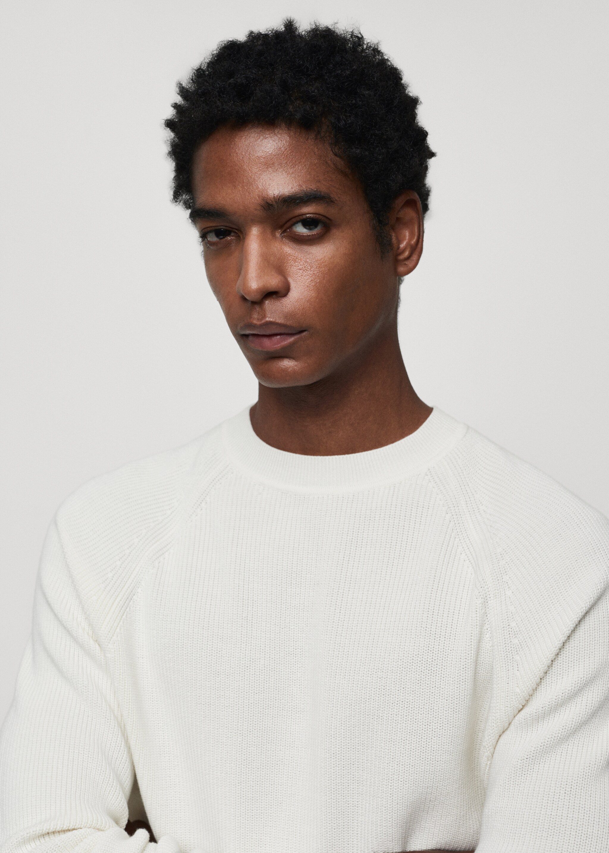 Ribbed round-neck sweater - Details of the article 1