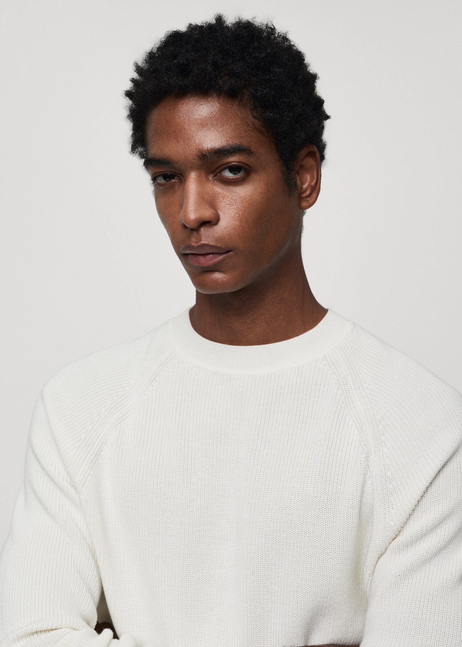 Ribbed round-neck sweater - Details of the article 1