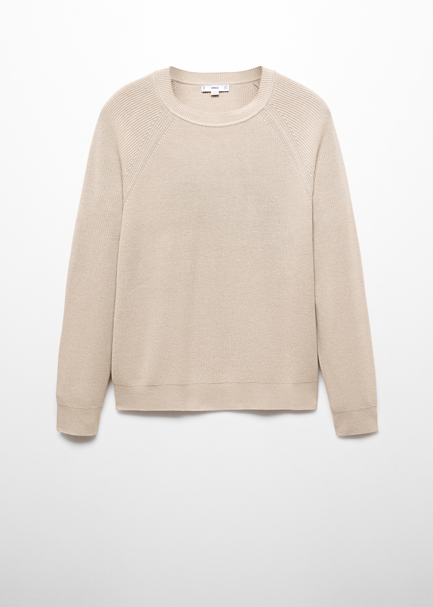 Ribbed round-neck sweater - Article without model