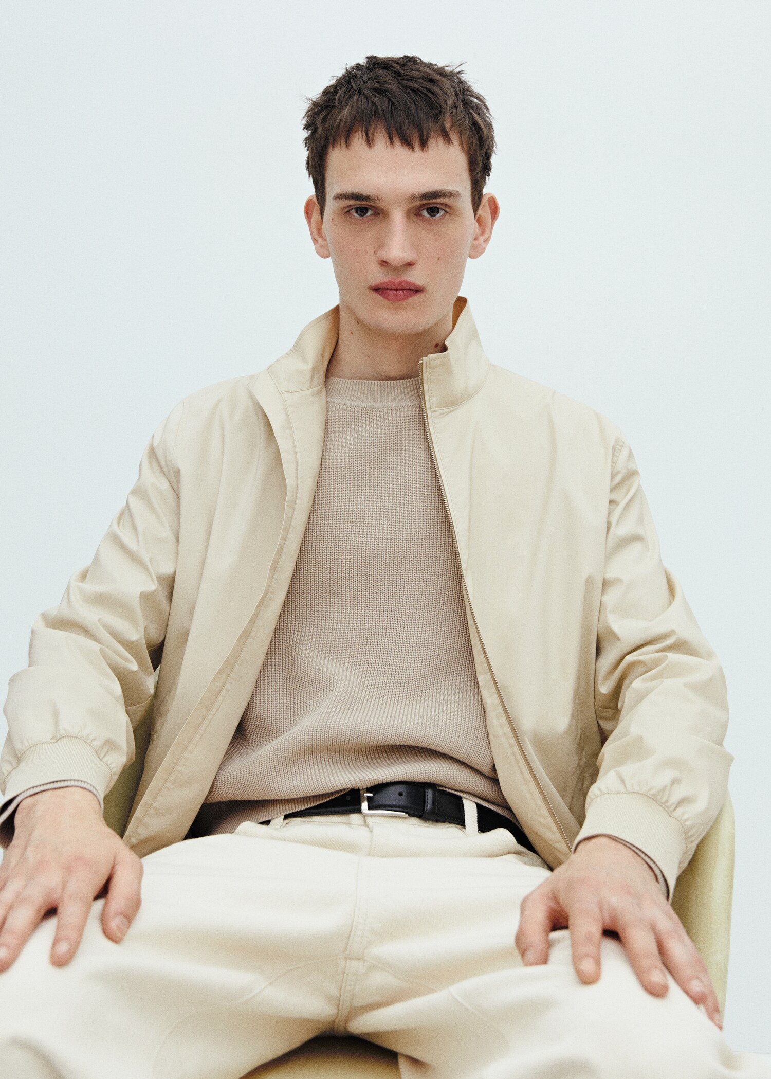 Ribbed round-neck sweater - Details of the article 5