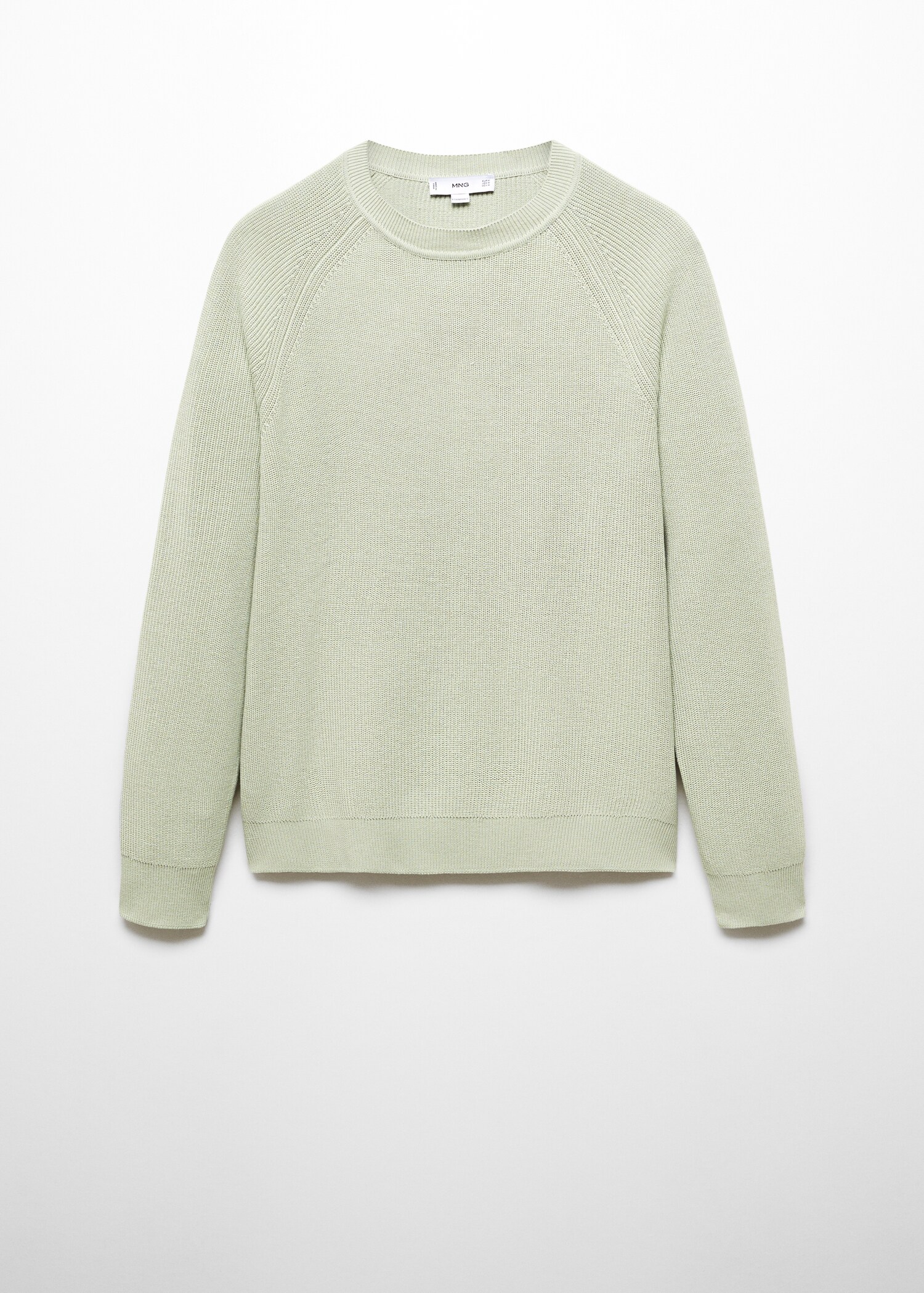 Ribbed round-neck sweater - Article without model