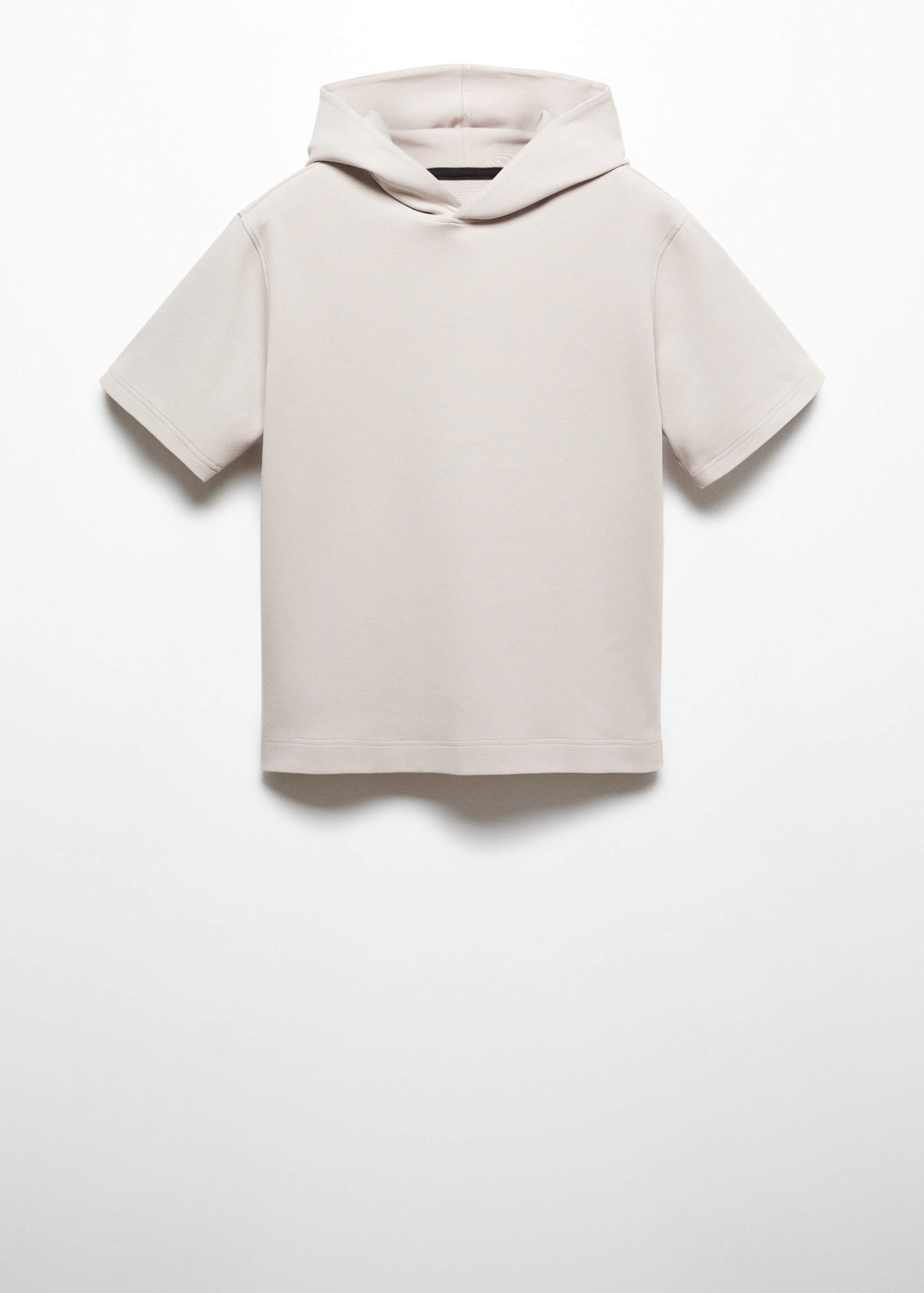 Short-sleeved hooded sweatshirt - Article without model