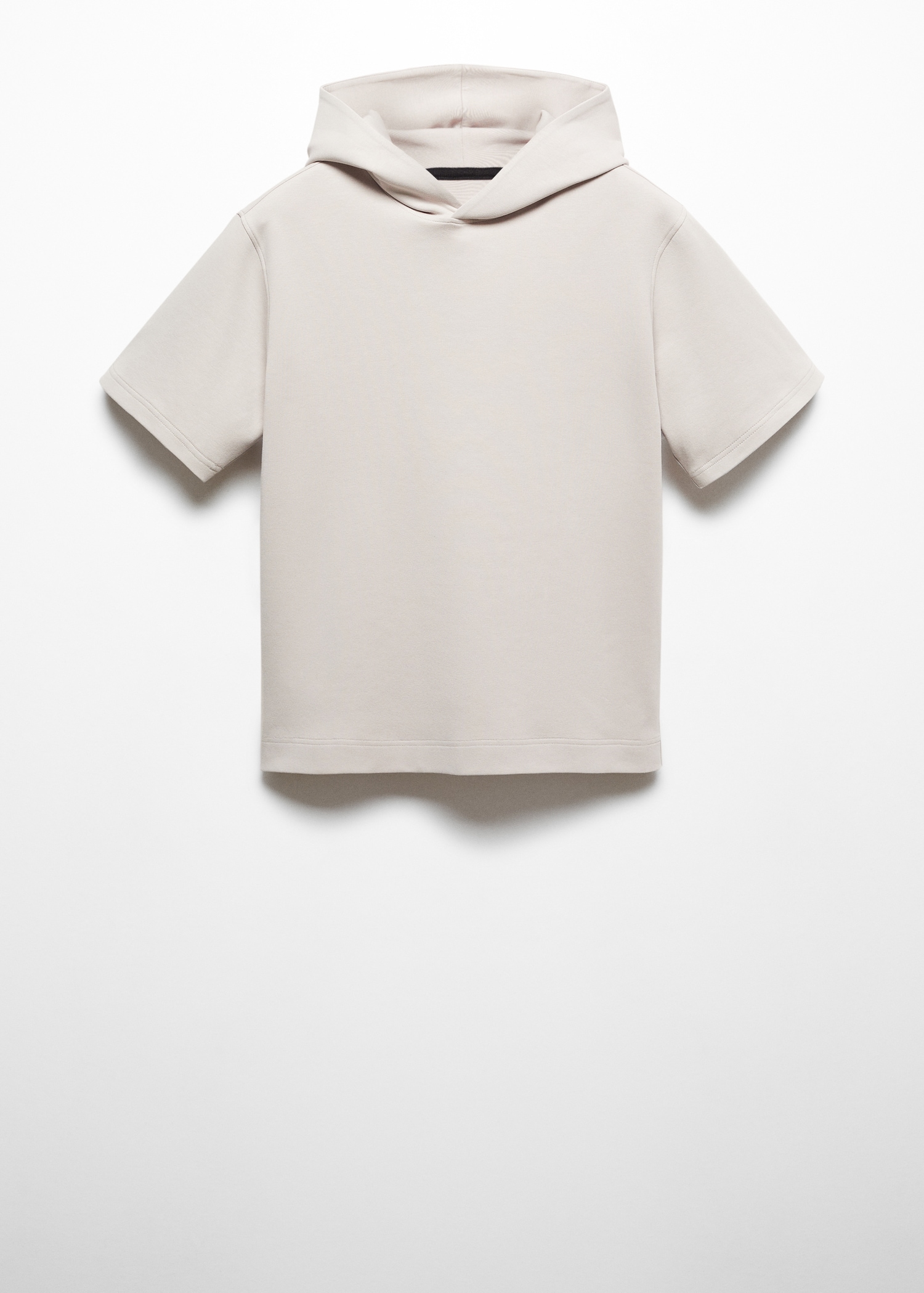 Sweat-shirt manches courtes capuche