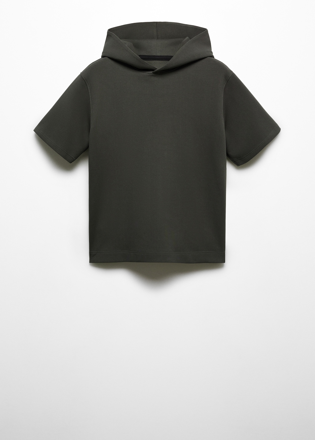 Short sleeved hooded sweatshirt Men MANGO OUTLET USA