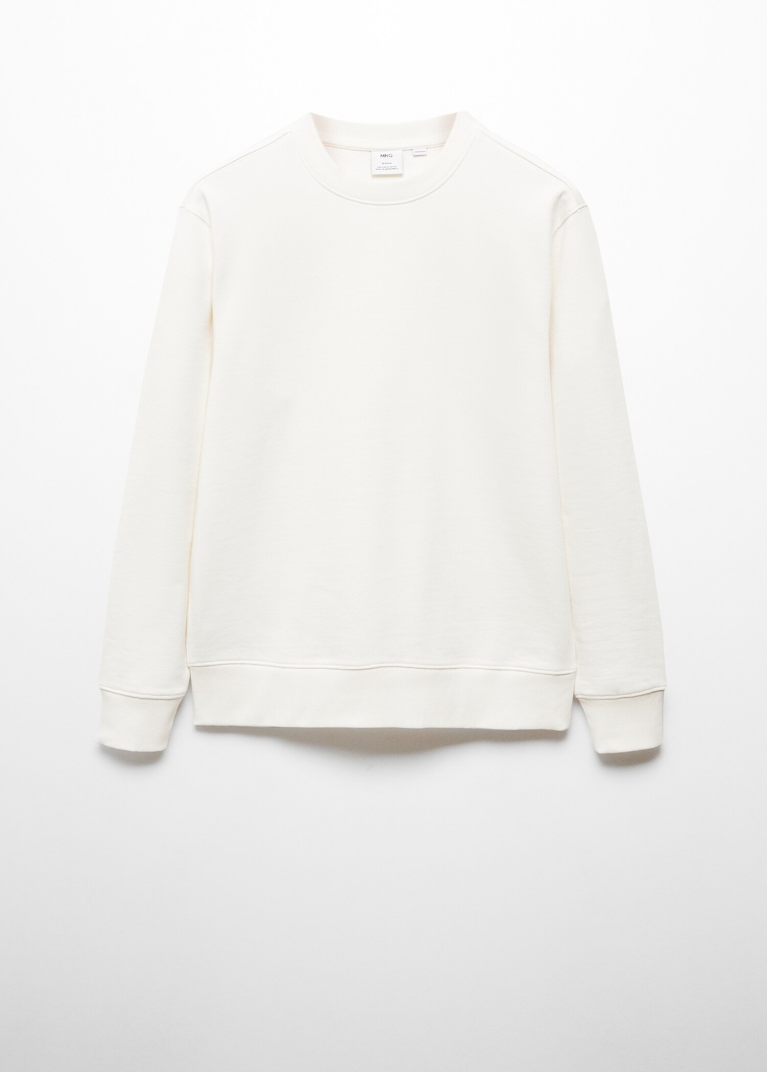 100% cotton basic sweatshirt - Article without model