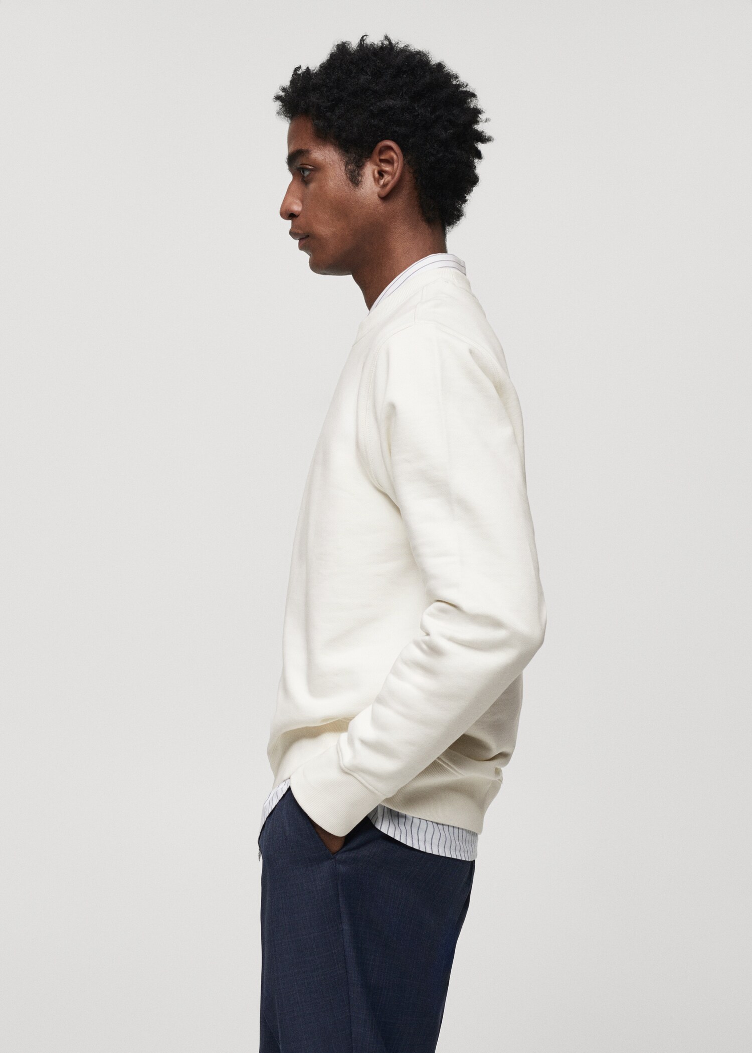 100% cotton basic sweatshirt - Details of the article 2