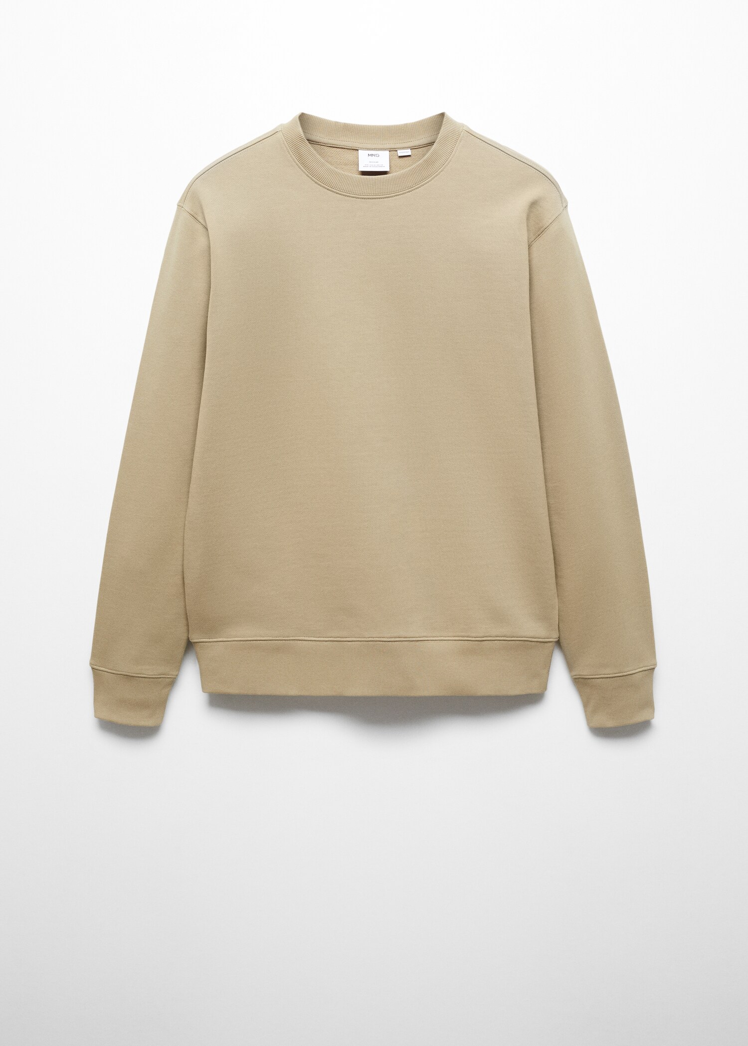 100% cotton basic sweatshirt - Article without model