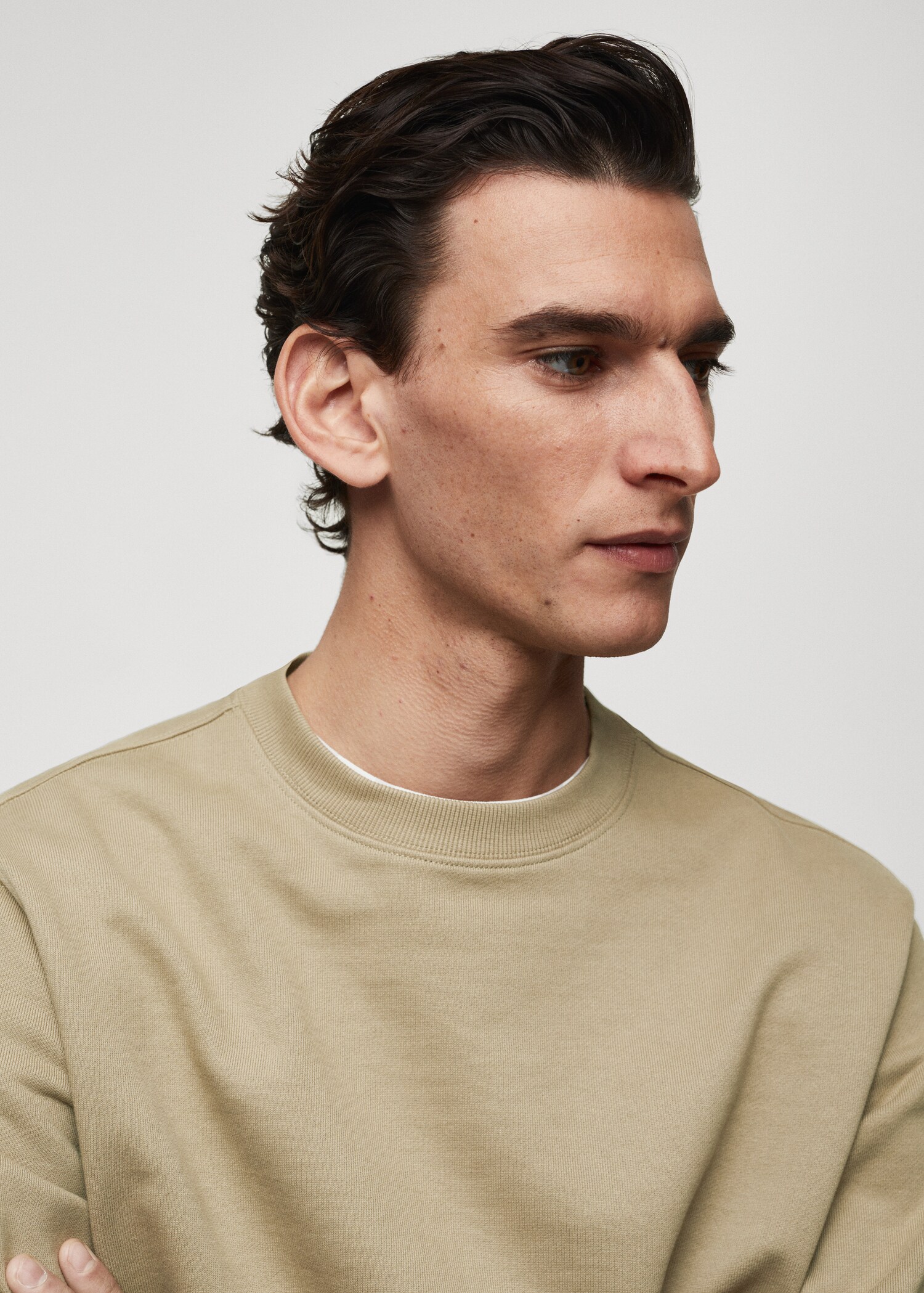 100% cotton basic sweatshirt - Details of the article 1
