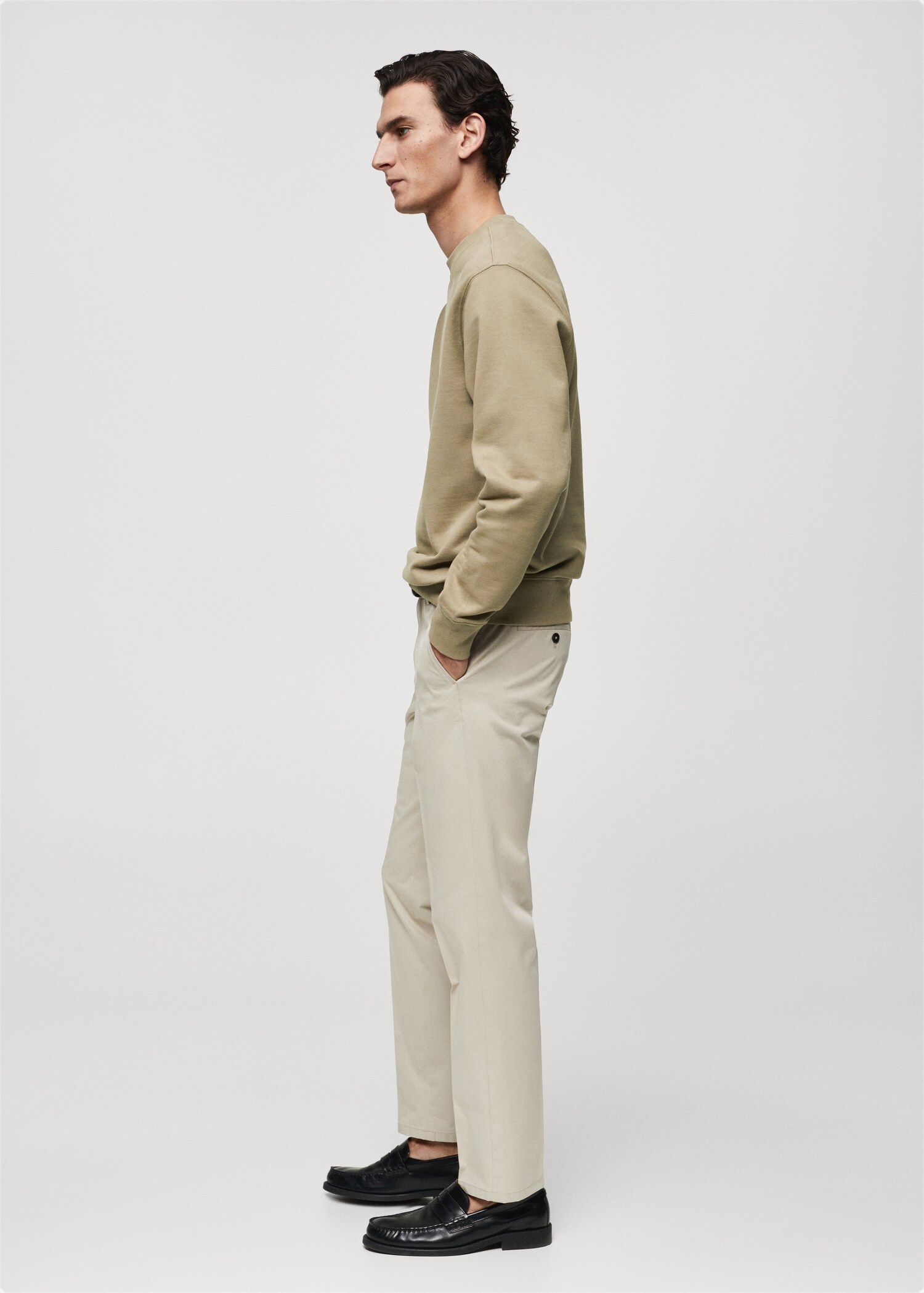 100% cotton basic sweatshirt - Details of the article 2