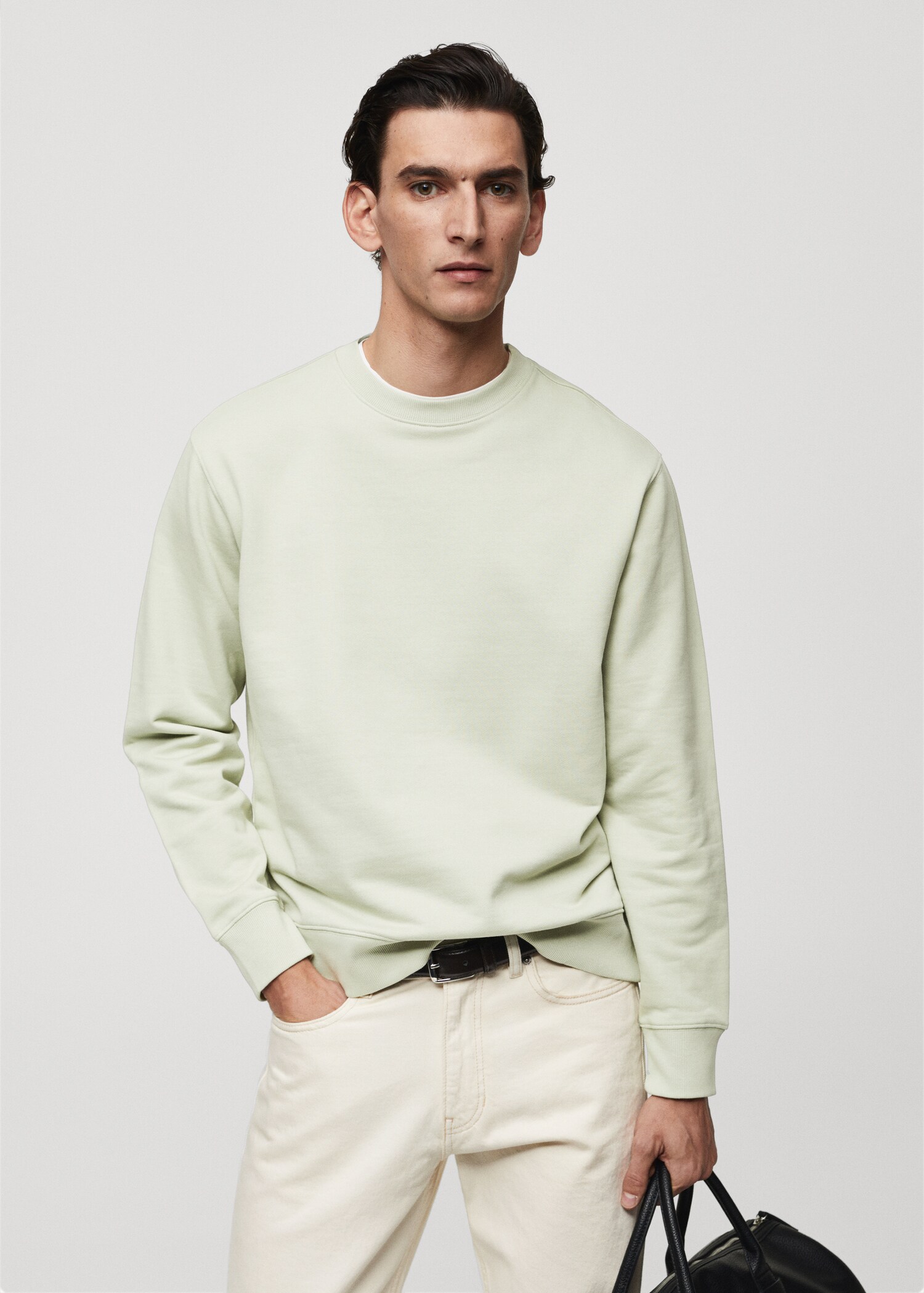 100% cotton basic sweatshirt - Medium plane